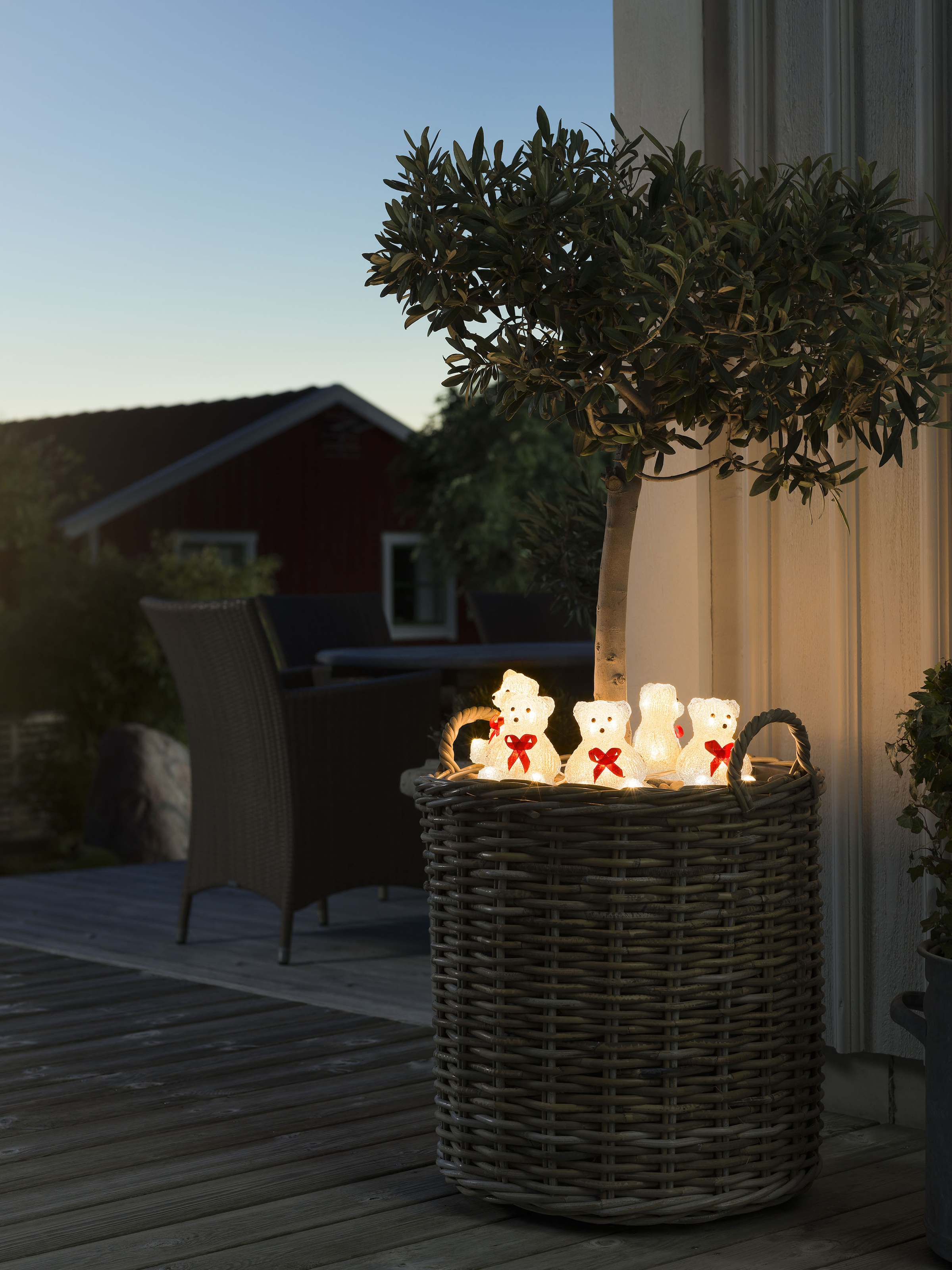 weiße Dioden warm »Weihnachtsdeko St.-flammig, 5-er Set, OTTO LED Acryl aussen«, 40 kaufen 40 LED-Lichterkette bei online Bären KONSTSMIDE