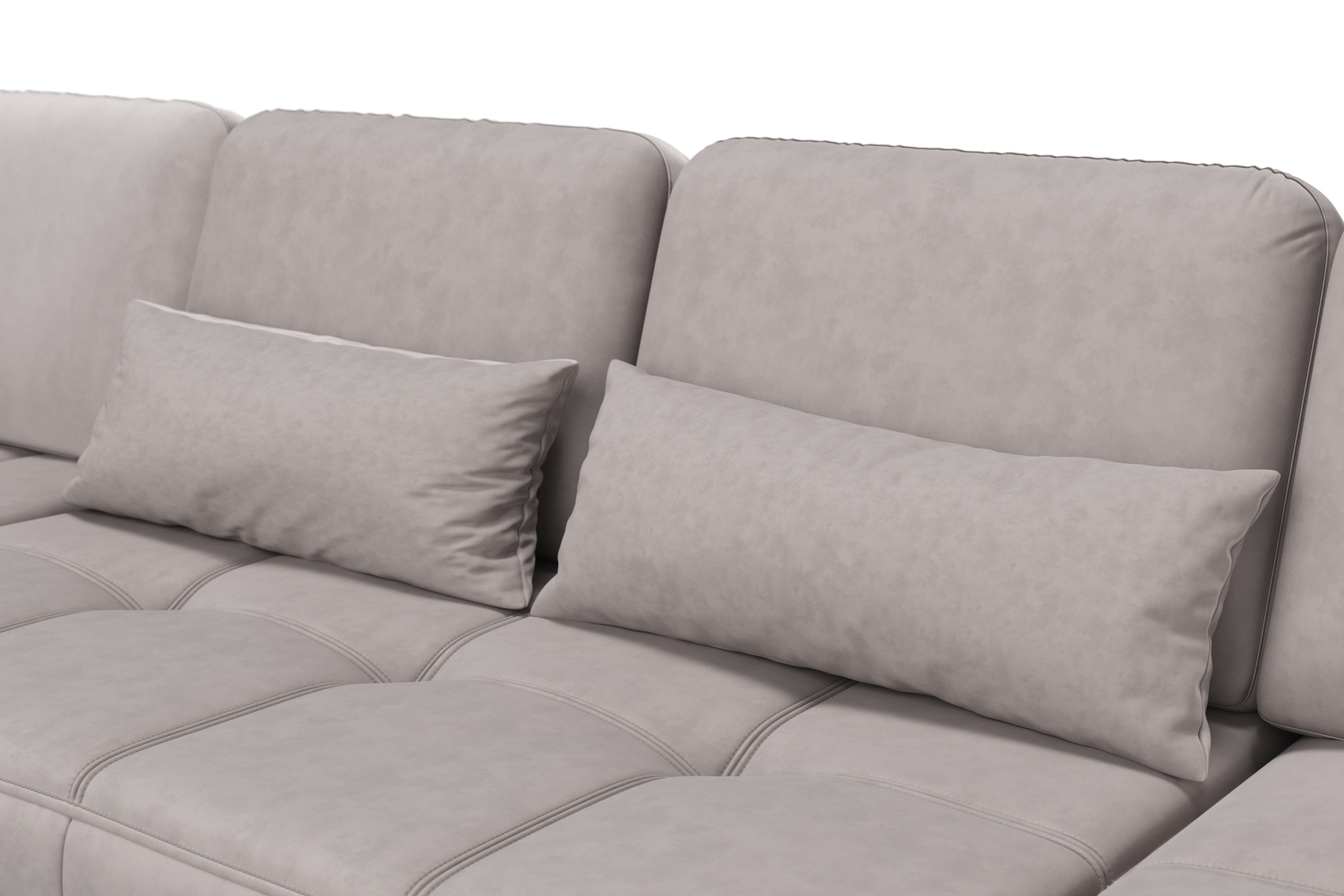 sit&more Wohnlandschaft »Bendigo U-Form«, inklusive Sitztiefenverstellung, Bodenfreiheit 15 cm, in 2 Fußfarben