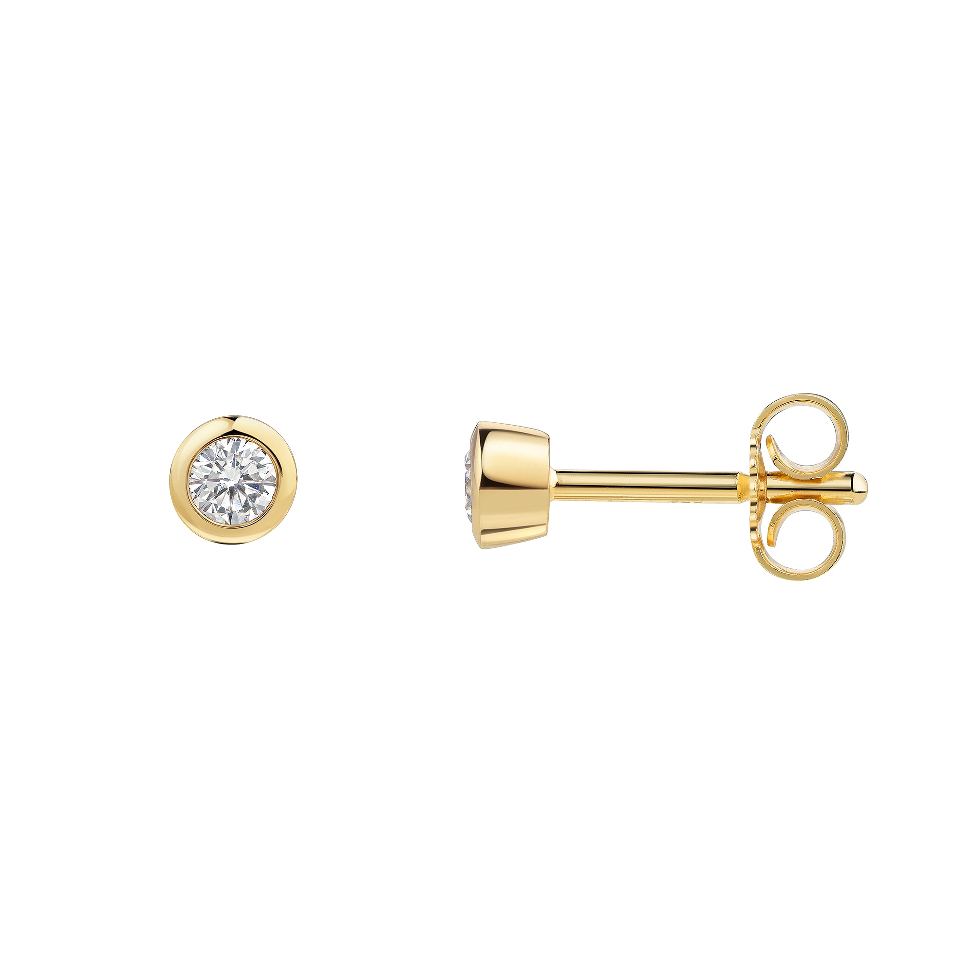 Firetti Paar Ohrstecker »Schmuck Geschenk Silber 925 Ohrschmuck Ohrringe Solitär Lab Grown« mit Brillanten
