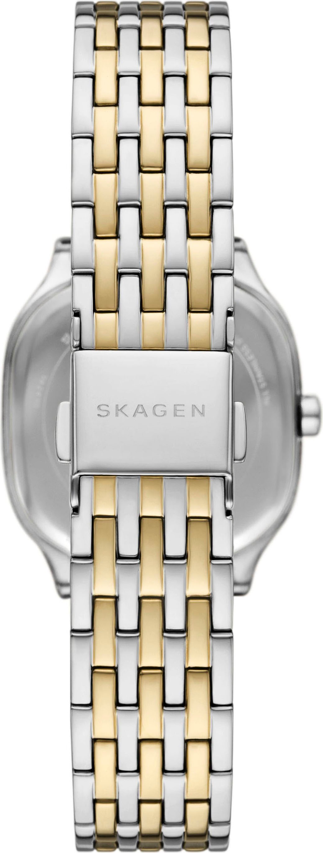 Skagen Quarzuhr »MELLEM LILLE«, Armbanduhr, Damenuhr, Edelstahlarmband, analog