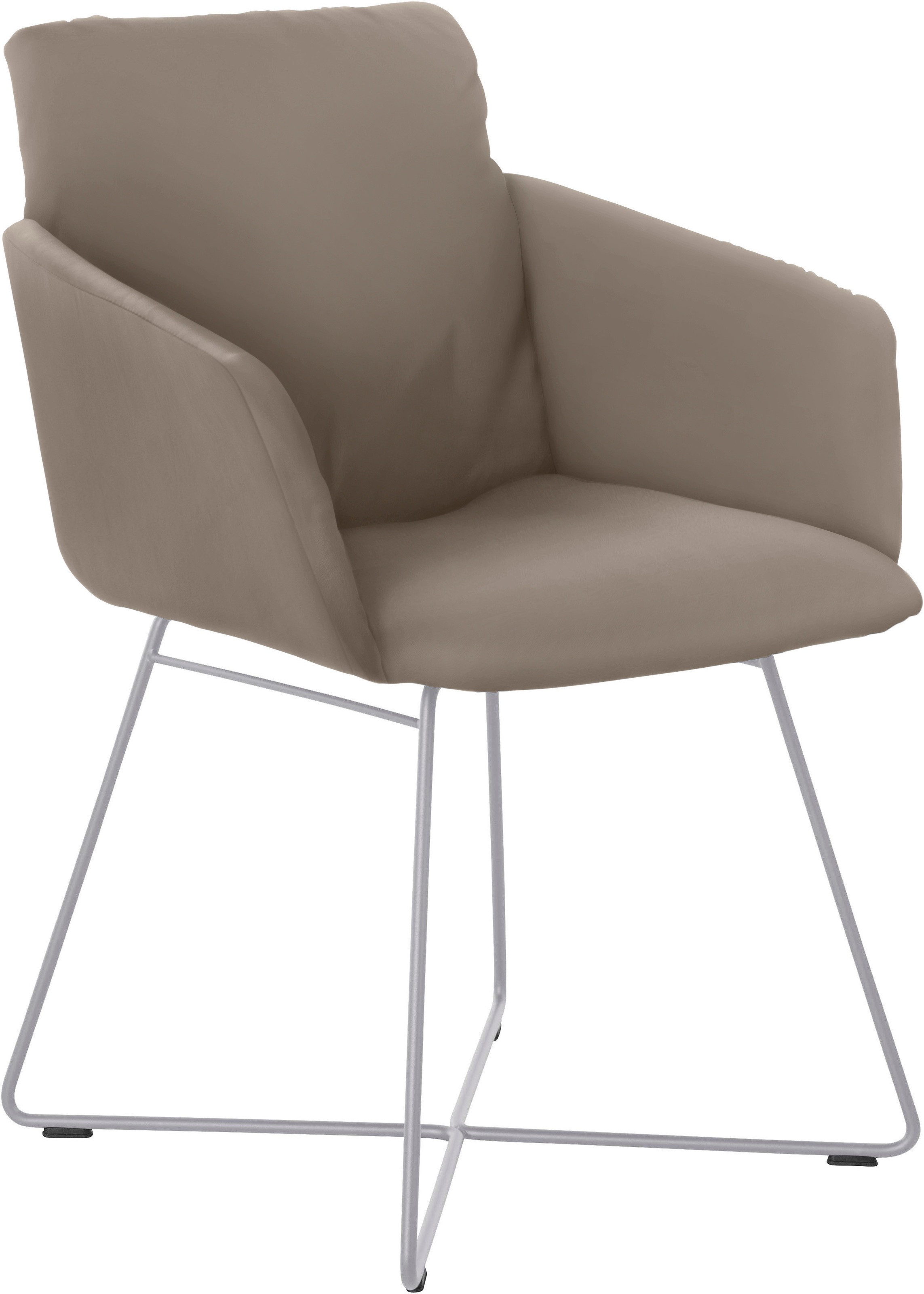 W.SCHILLIG Armlehnstuhl »jakob« () mit Drahtrohrgestell in Silber matt