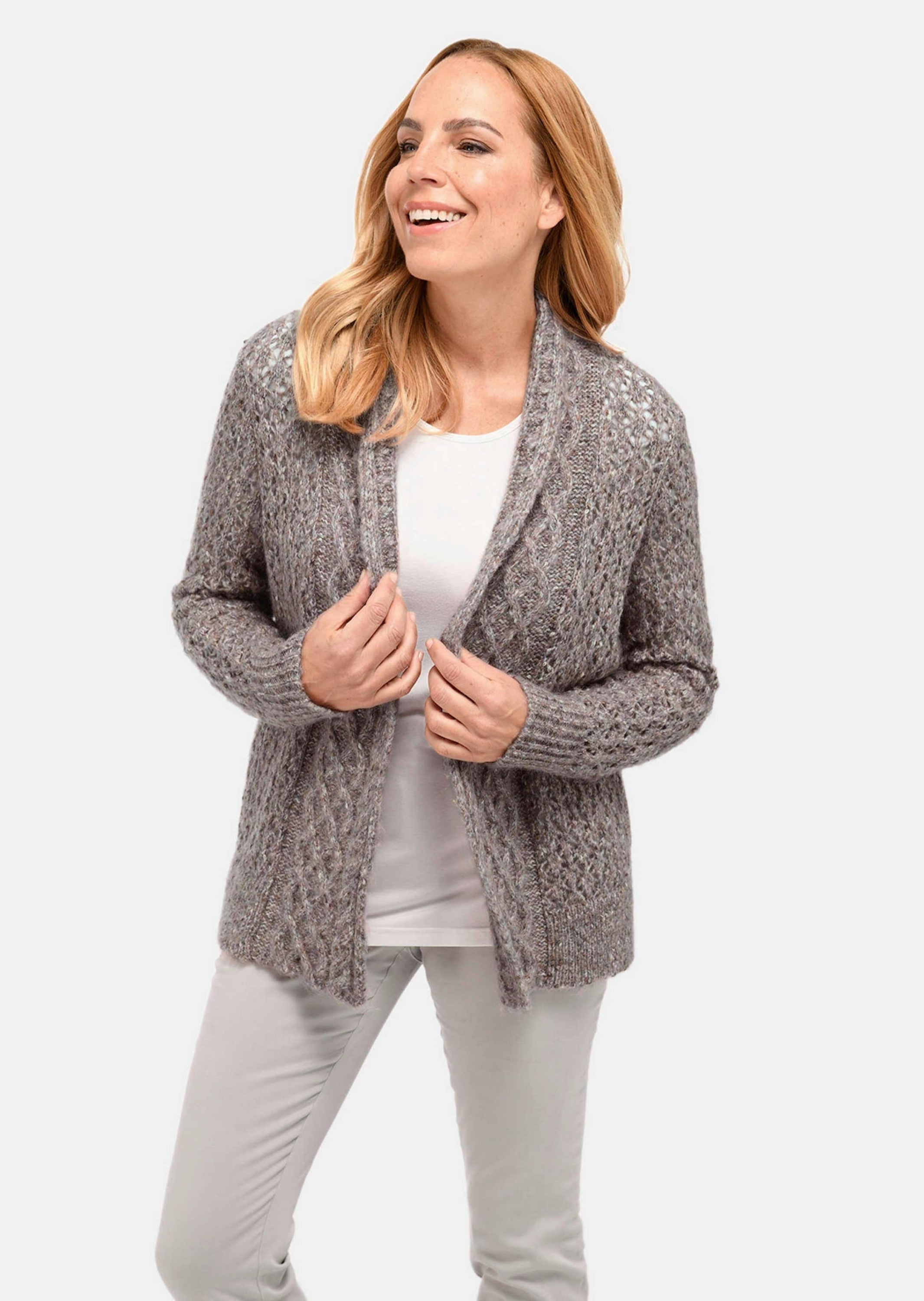 GOLDNER Strickjacke »Trageangenehme offene Strickjacke«