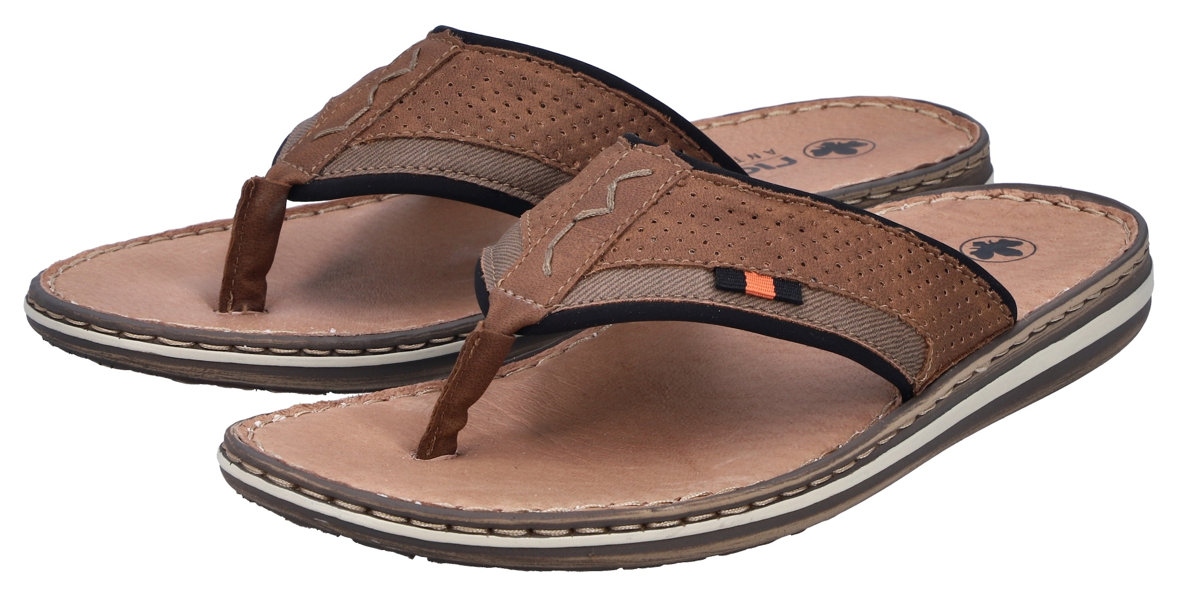 Rieker Zehentrenner  Sommerschuh, Strandschuh mit weicher Leder-Innensohle