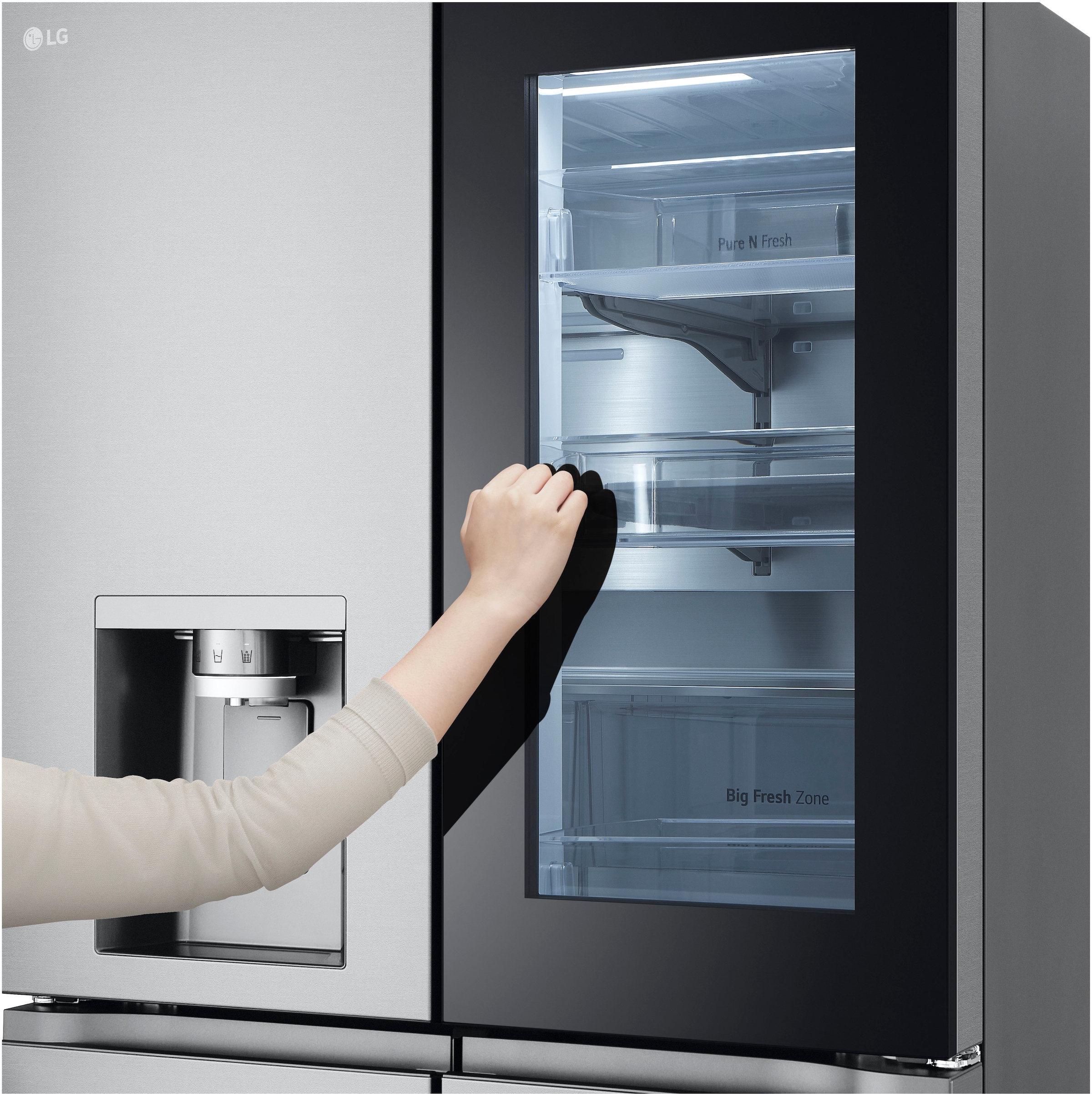 LG Multi Door »GMG960MBJE«, InstaView® Multi-Door