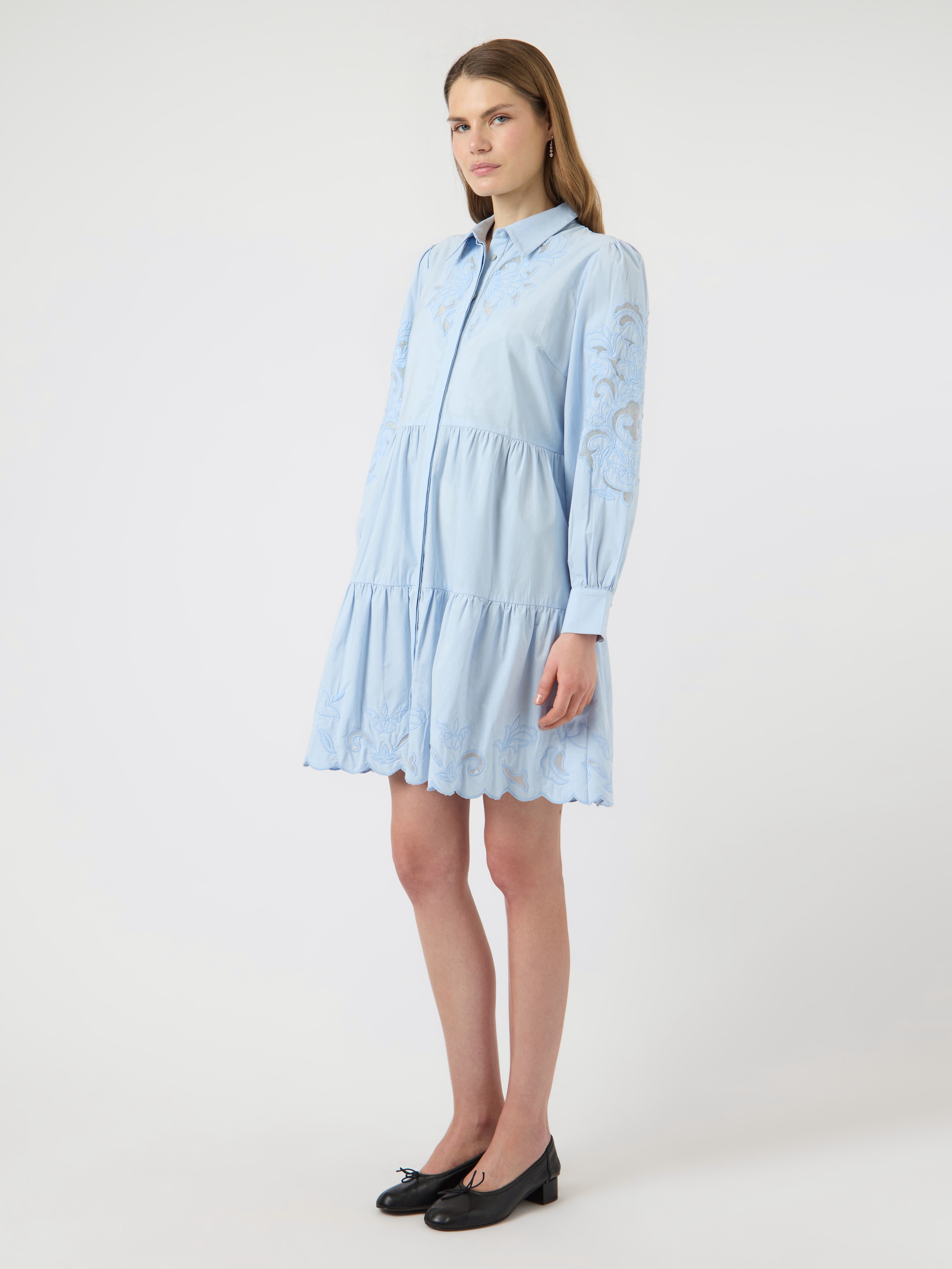 Y.A.S Blusenkleid »YASZIMIA LS SHIRT DRESS S. NOOS« Sommerkleid, loose fit, Baumwolle