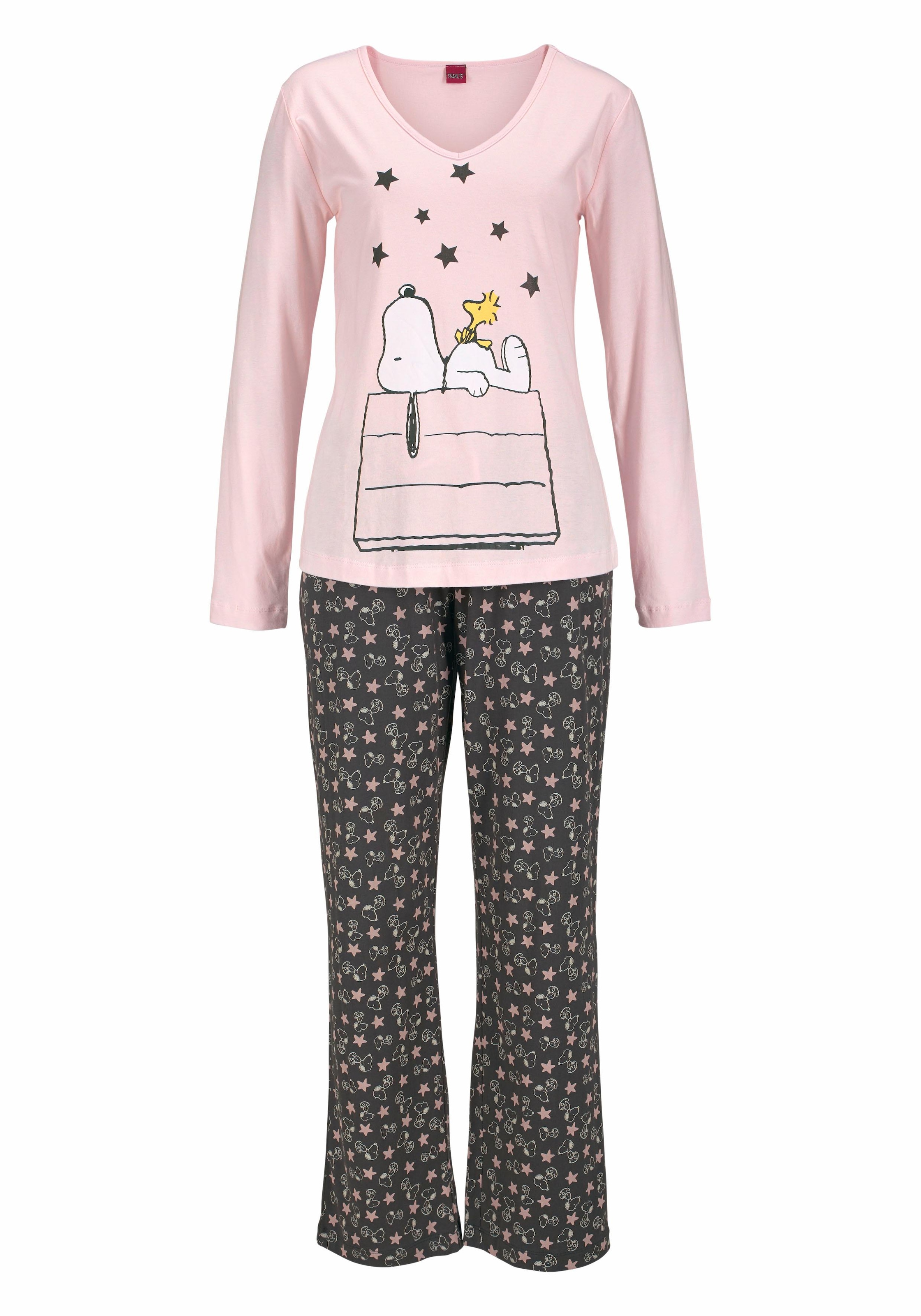 Peanuts Pyjama, (2 tlg., 1 Stück), in langer Form im niedlichen Snoopy-Design  bei OTTOversand