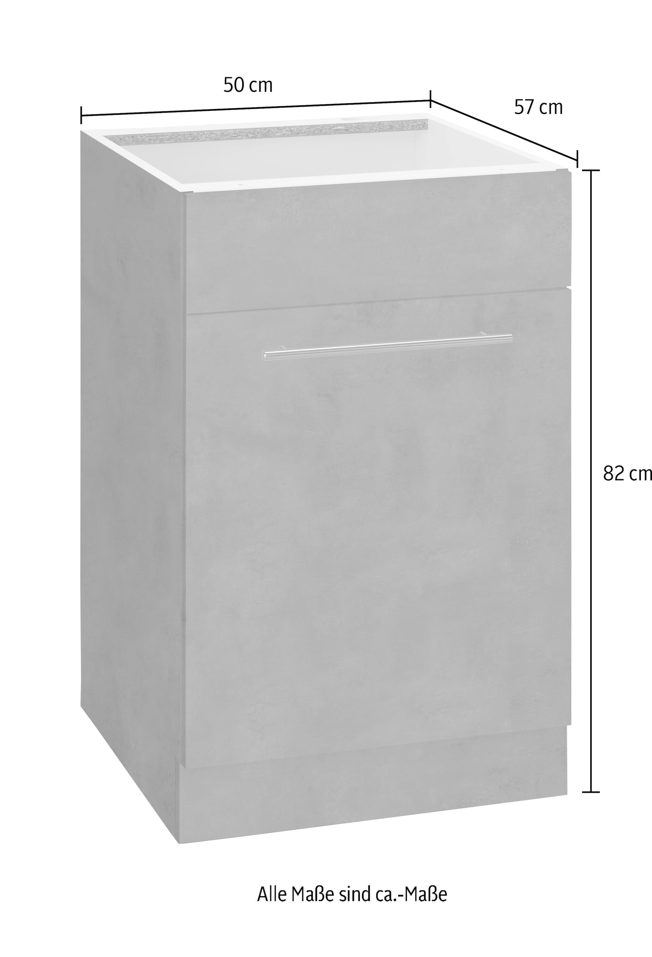 wiho Küchen Spülenschrank »Flexi2«, Breite 50 cm
