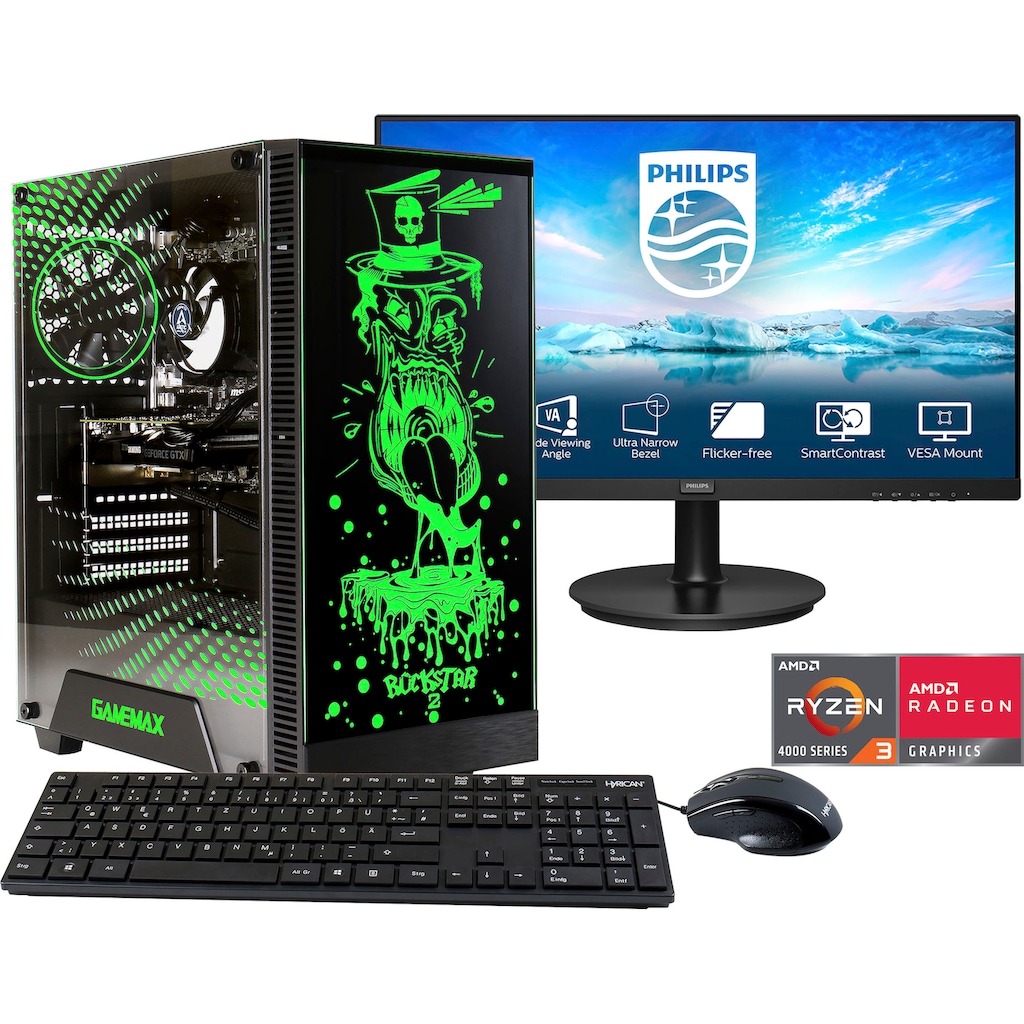 Hyrican Gaming-PC-Komplettsystem »Rockstar SET02067«, (2 St.)