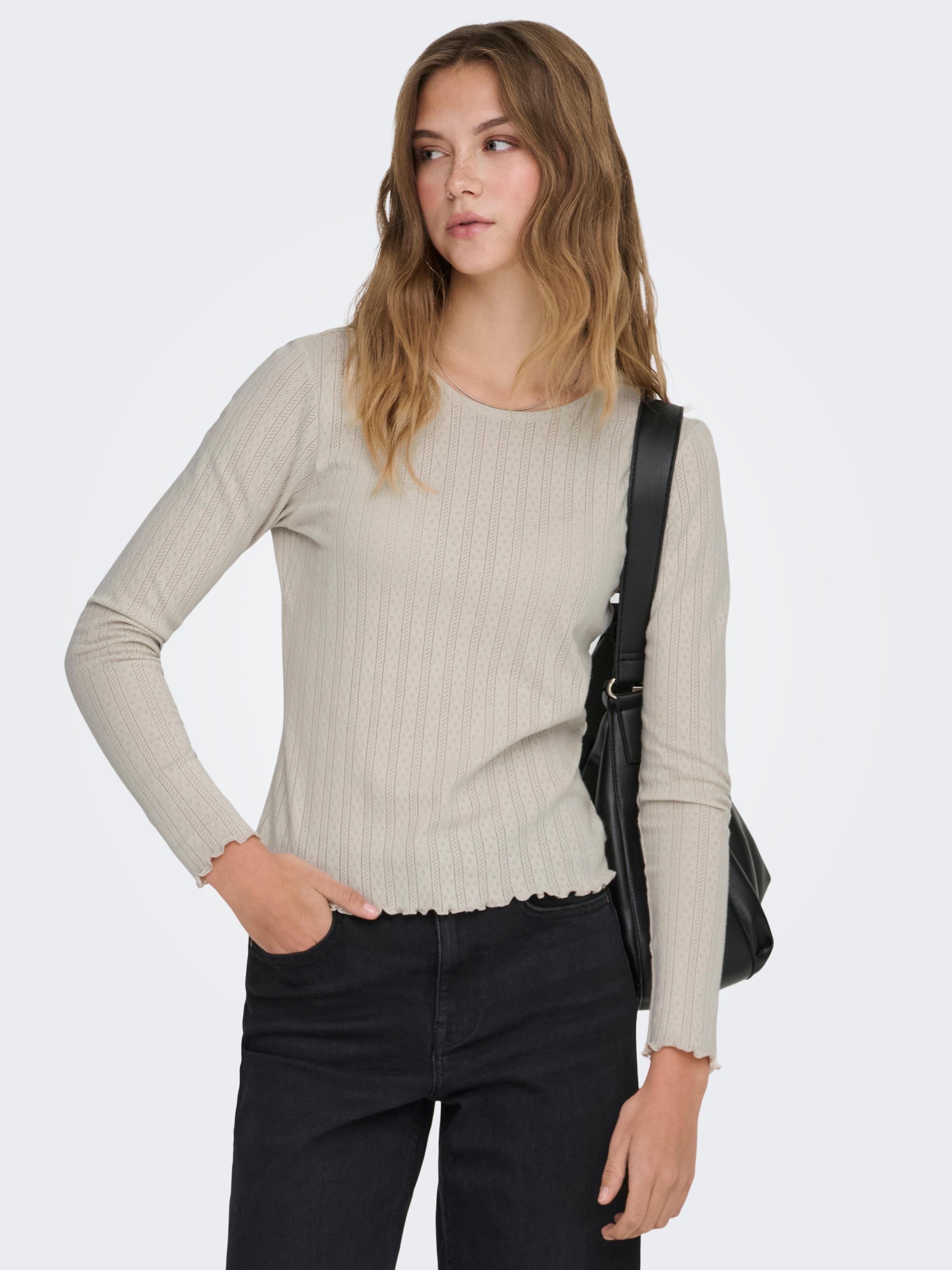 ONLY Langarmshirt »ONLCARLOTTA L/S TOP NOOS JRS«