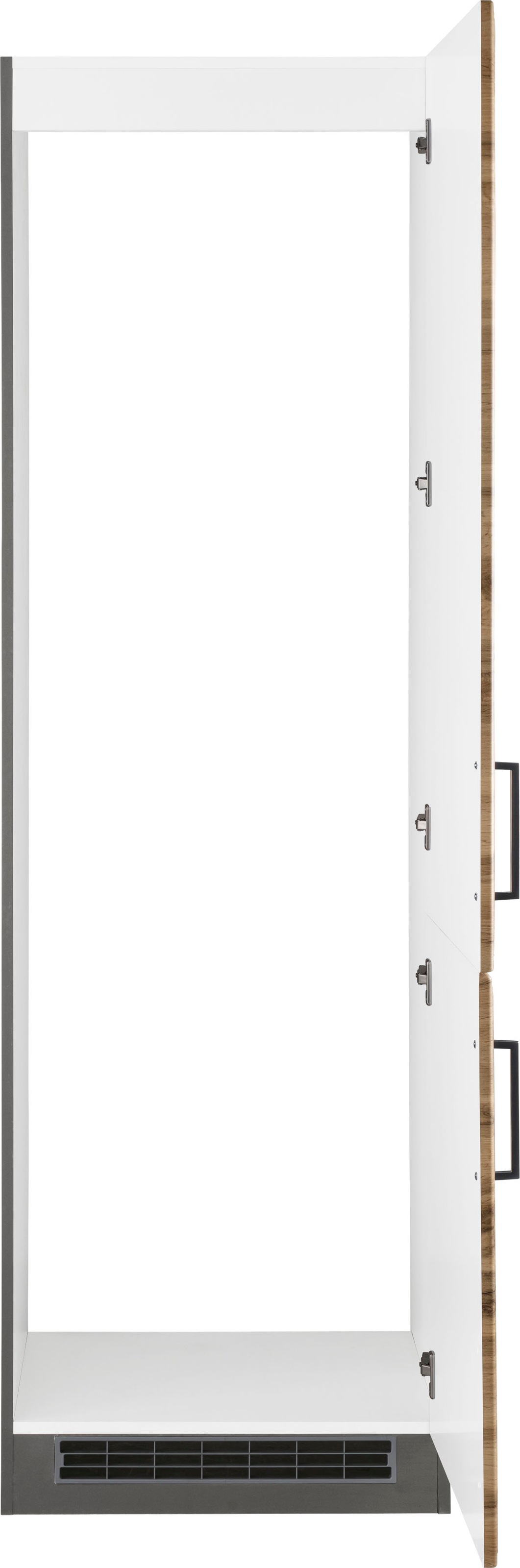 HELD MÖBEL Kühlumbauschrank »Stockholm«, 60 cm breit, hochwertige MDF-Fronten mit Fräsung