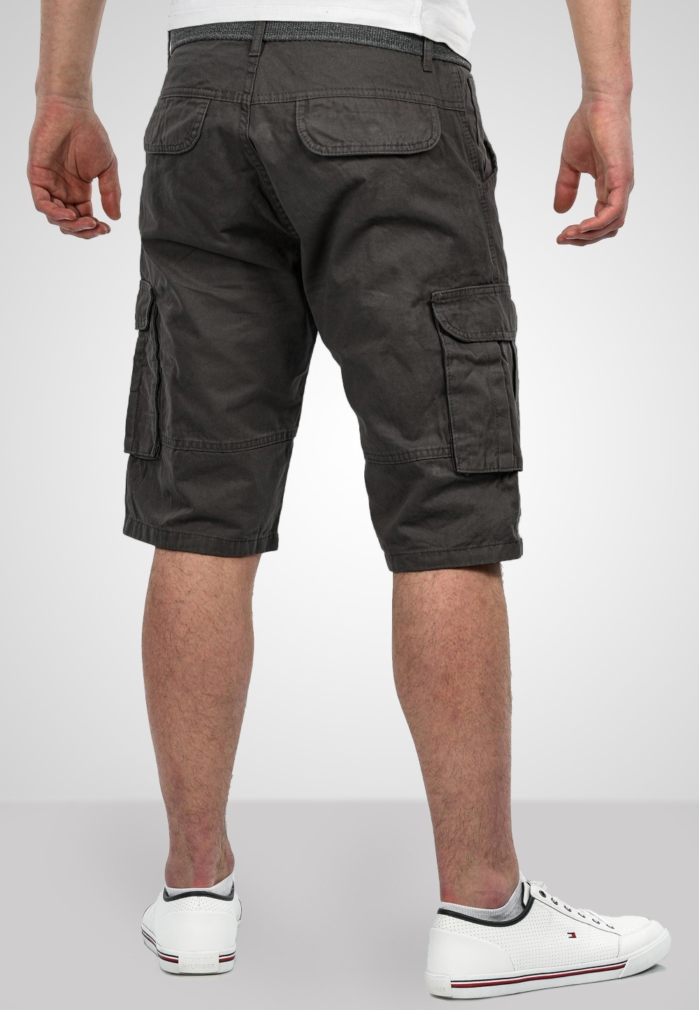 Alessandro Salvarini Cargoshorts »A. Salvarini Herren Designer Cargo Shorts Cargoshorts kurze Hose Gürtel AS037«