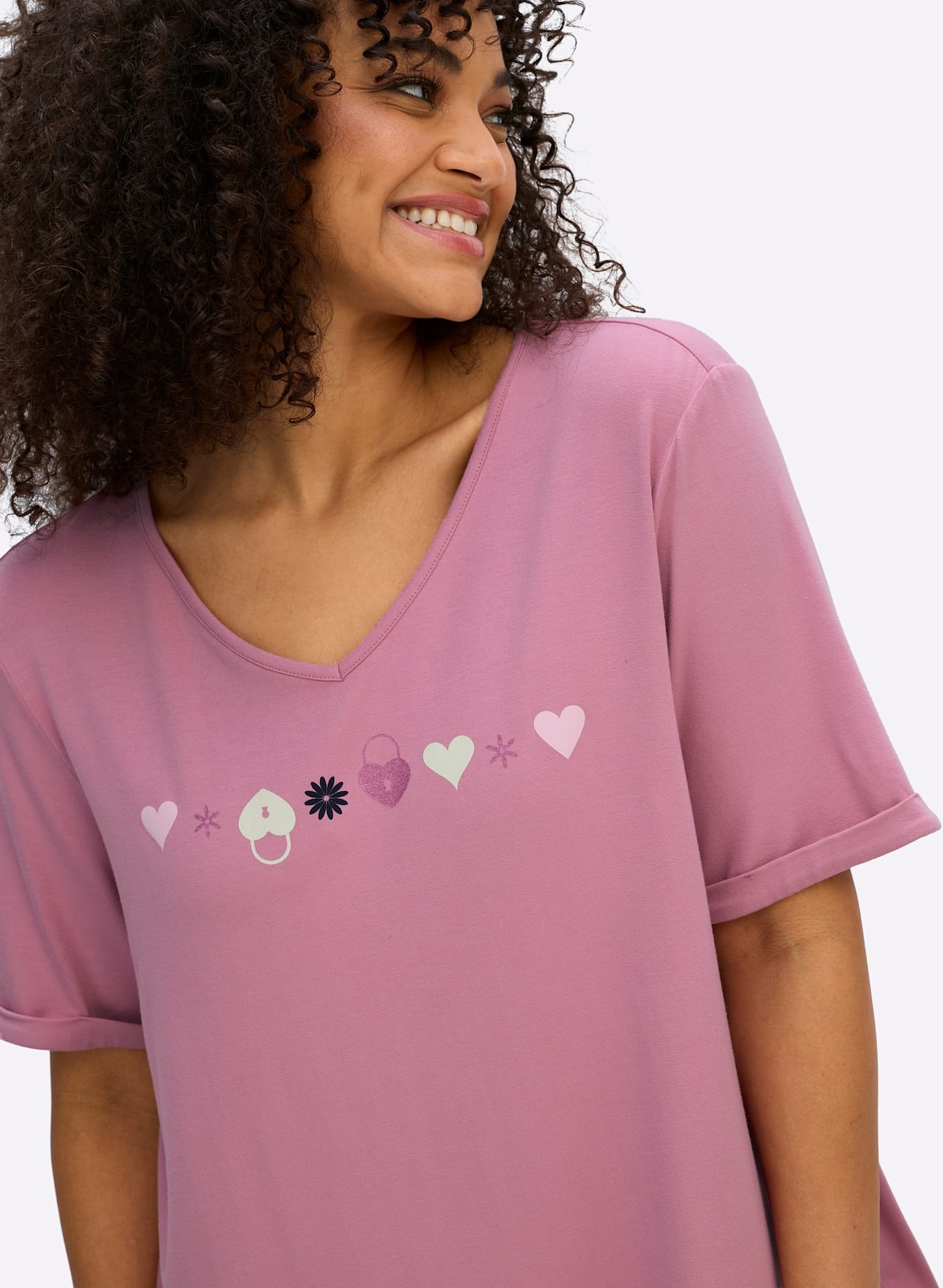 Sheego Kurzarmshirt »Shirt« 1