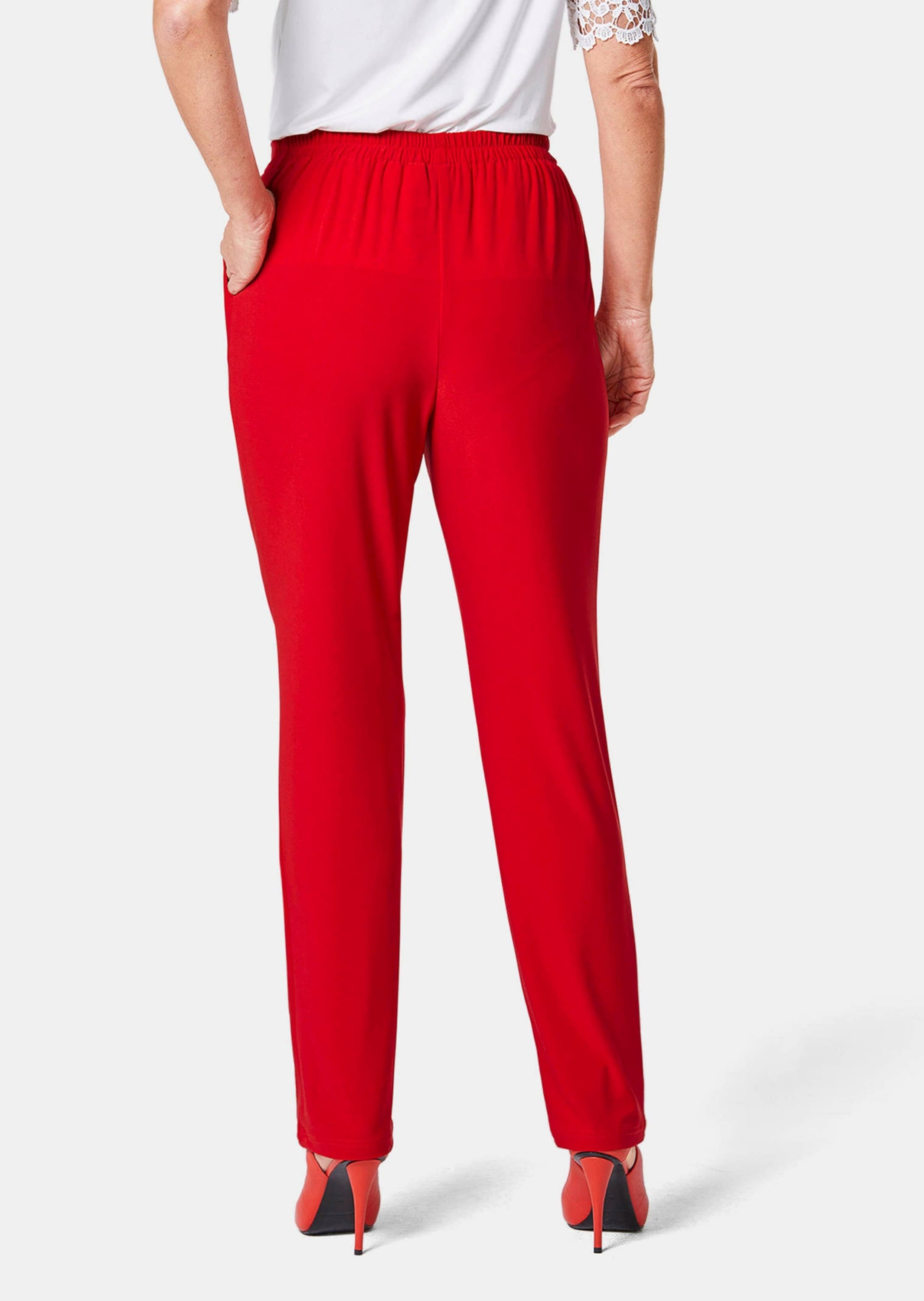 GOLDNER Schlupfhose »Trageangenehme Jerseyhose Martha mit Bundfalten«