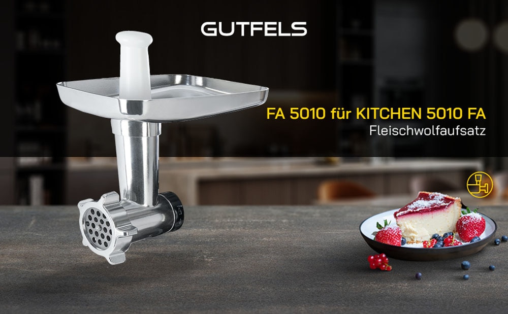 Gutfels Küchenmaschinen Zubehör-Set »FAKITCHEN 5010« Vielseitige Aufsätze – perfekte Ergebnisse für jede Zubereitung