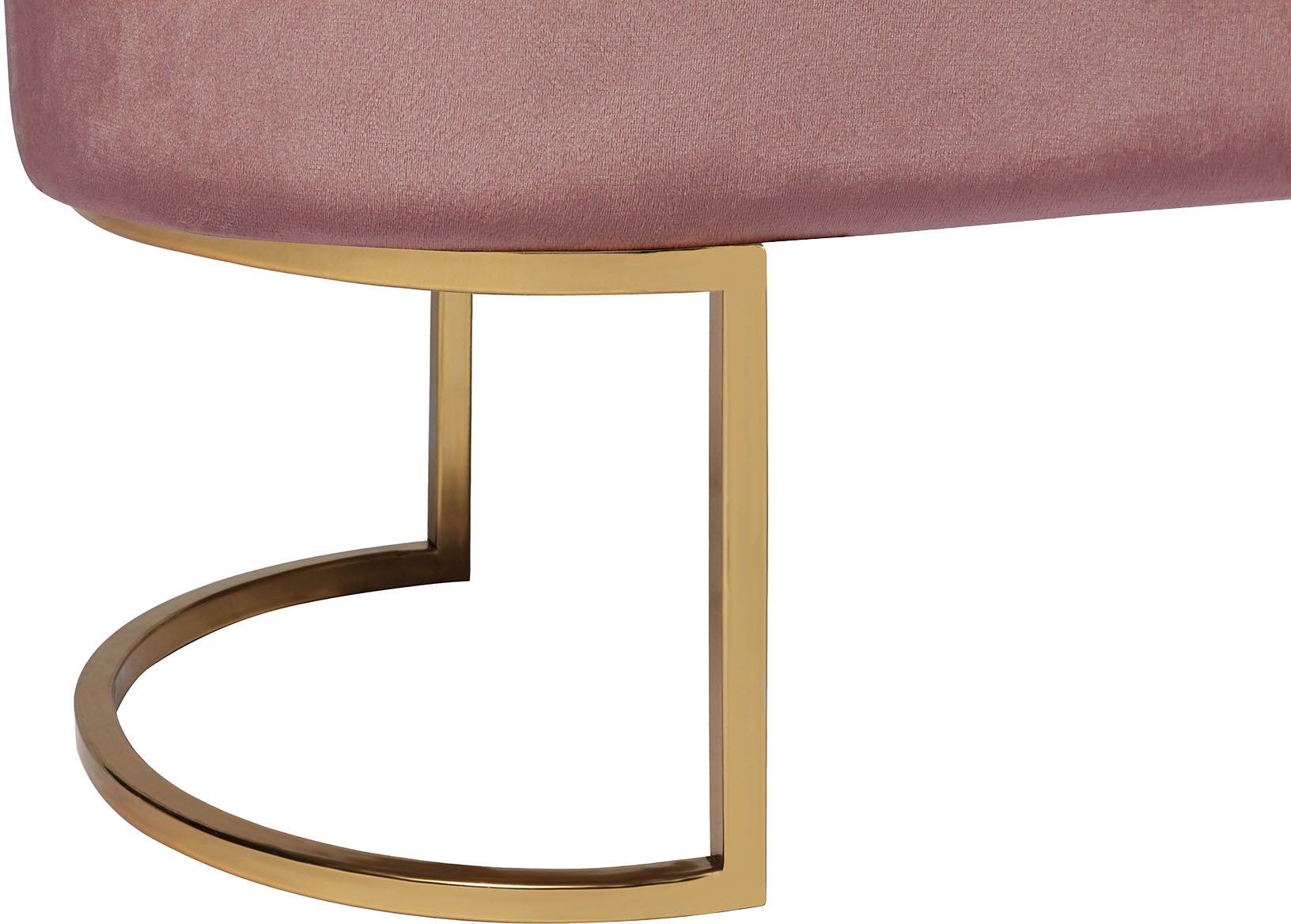 Kayoom Sitzbank »Pera 225, Edler Touch durch goldenes Gestell, Gemütliche Polsterung«, (1 St.), edles Design, bequem, samtweich, Dekorativ, Gemütliche Polsterung