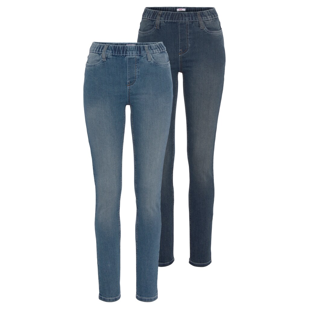 Flashlights Jeansjeggings, (Packung, 2er-Pack), High Waist