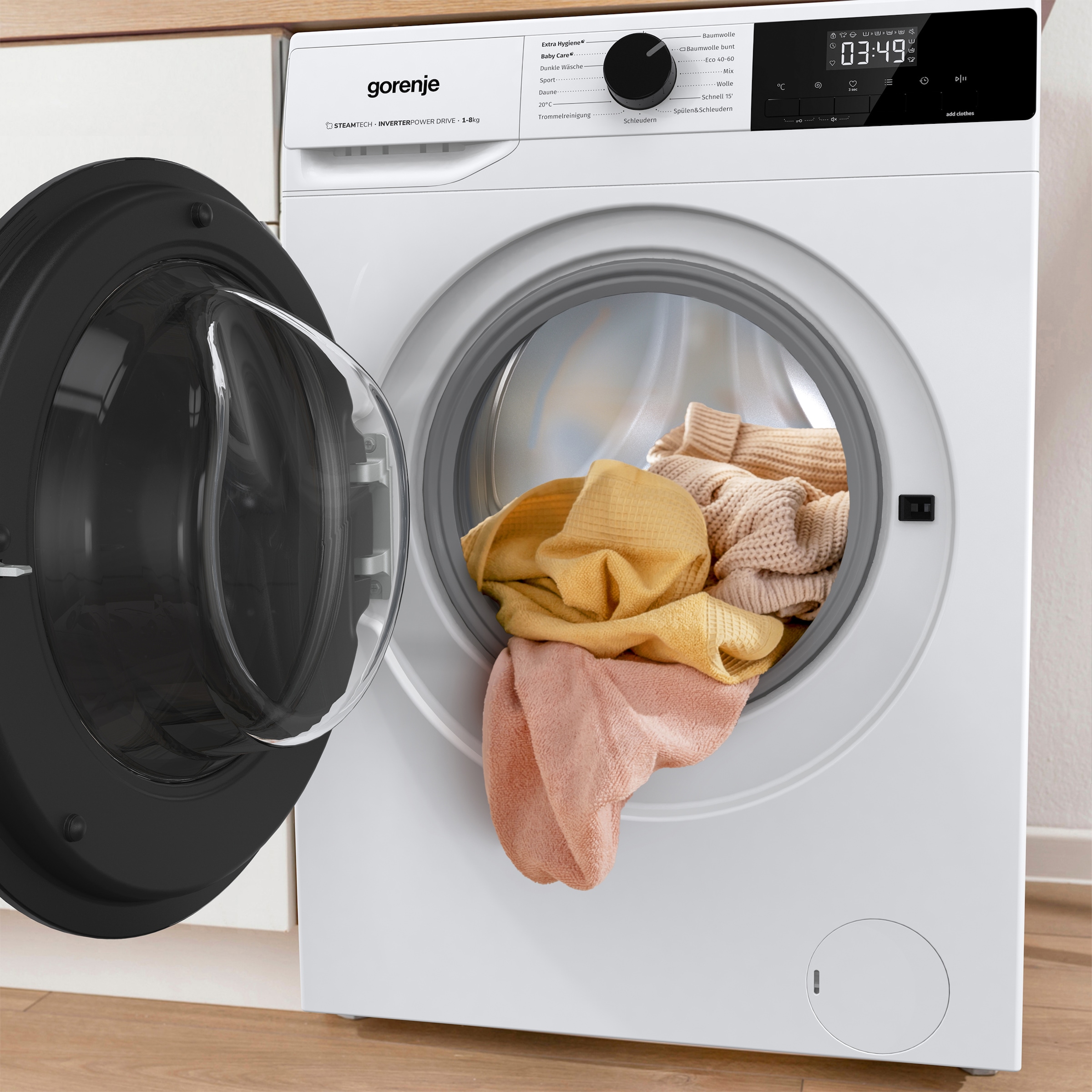 GORENJE Waschmaschine »WNHAI 84 APS/DE«, 8 kg, 1400 U/min, AquaStop