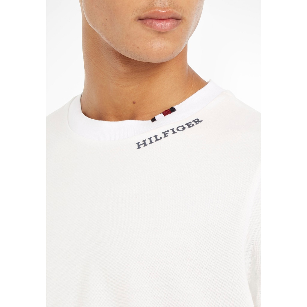 Tommy Hilfiger T-Shirt »RWB NECKLINE PIQUE TEE«
