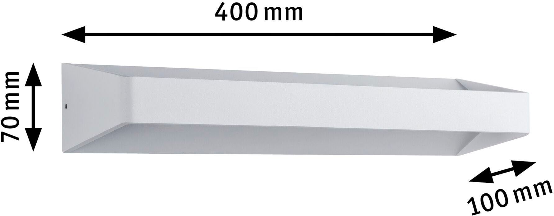 Paulmann LED Wandleuchte »Bar LED 10,5W Weiß«, 1 flammig, Bar LED 10,5W Weiß