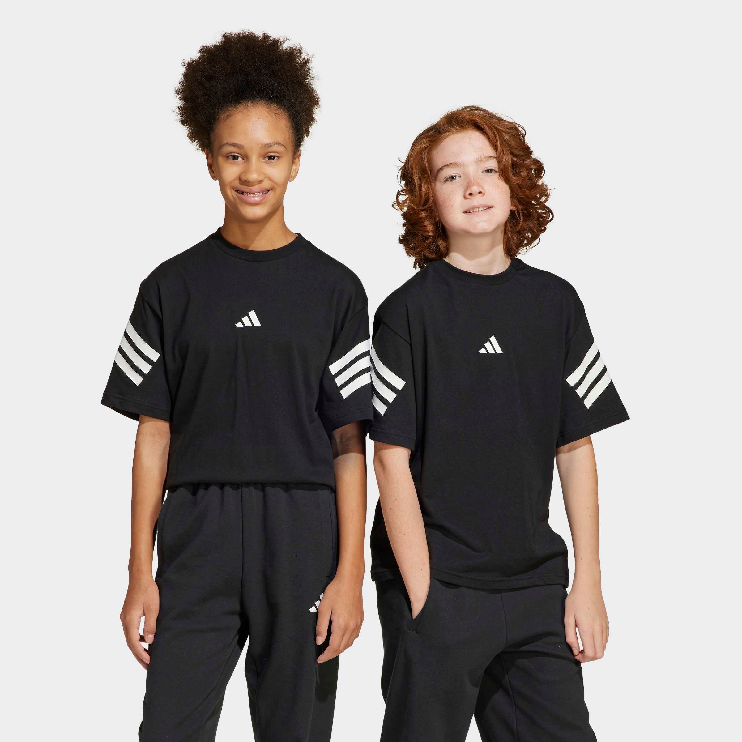 adidas Sportswear T-Shirt »FUTURE ICONS 3-STREIFEN KIDS« lockerer Schnitt, sportlicher Stil, Rundhalsausschnitt
