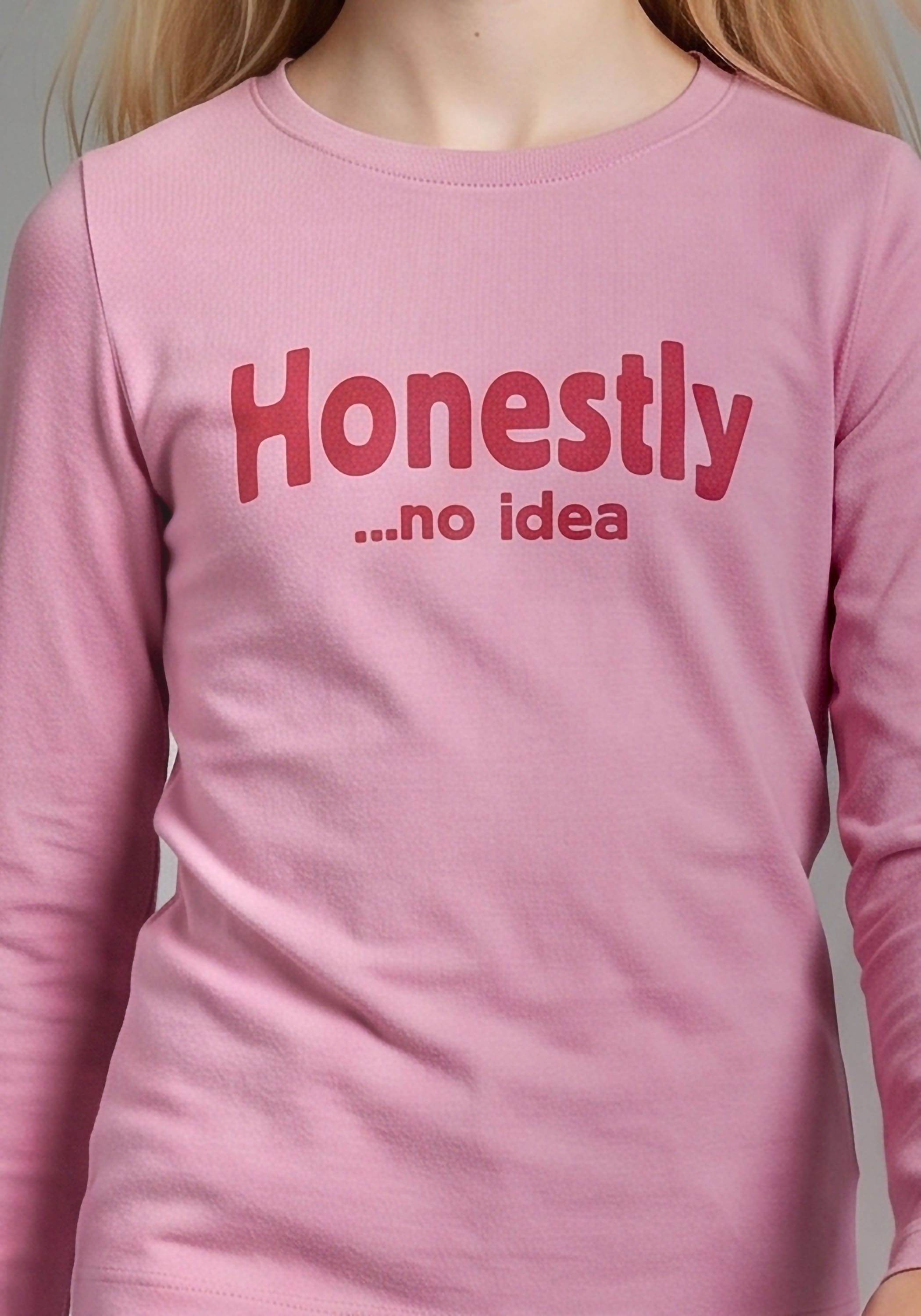 KIDSWORLD Langarmshirt »Slogan Shirt: HONESTLY« langärmlig, Basic-Stil, mit tiefem Rundhalsausschnitt