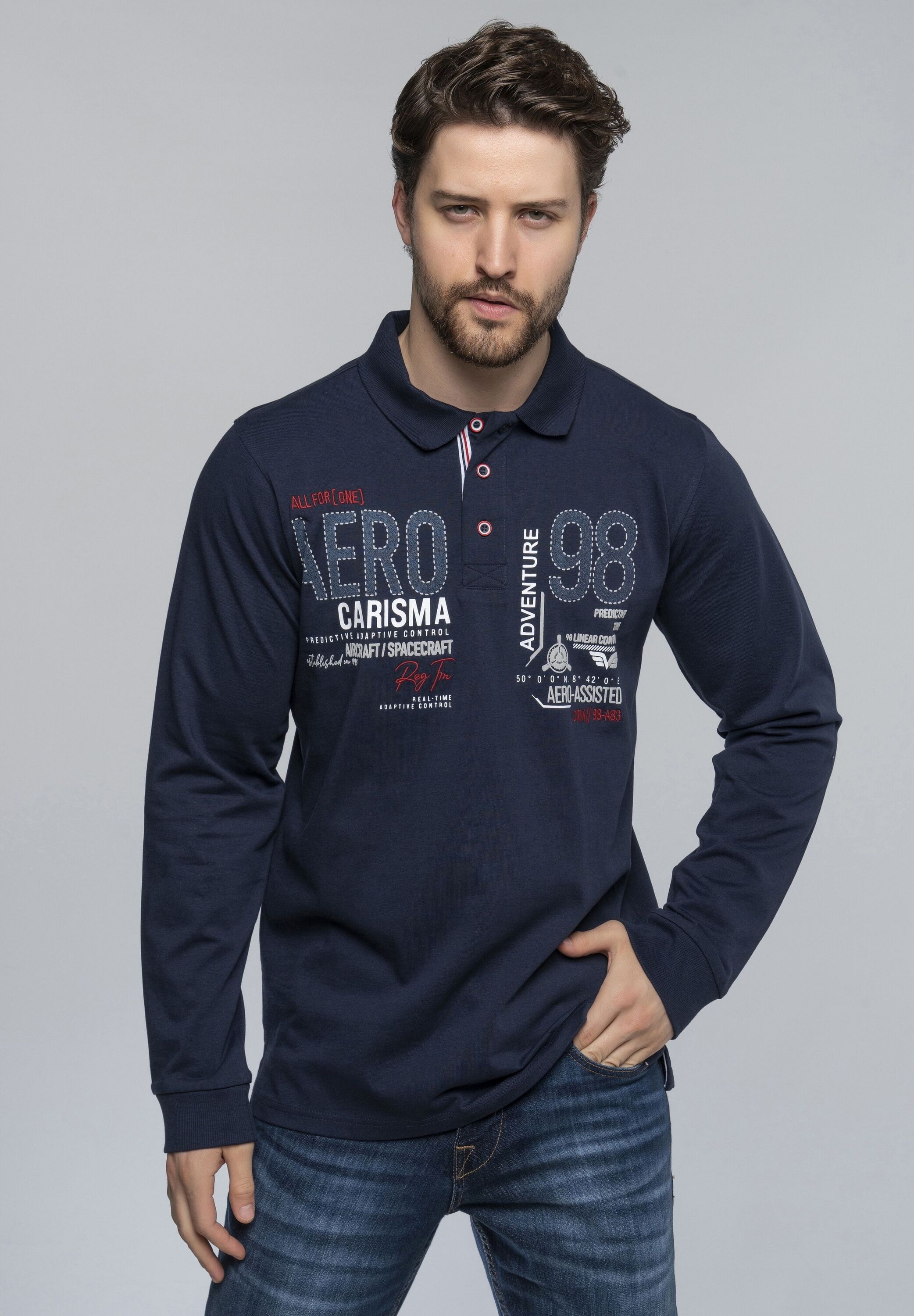 CARISMA T-Shirt »CARISMA Longsleeve« Premium Langarmpolo