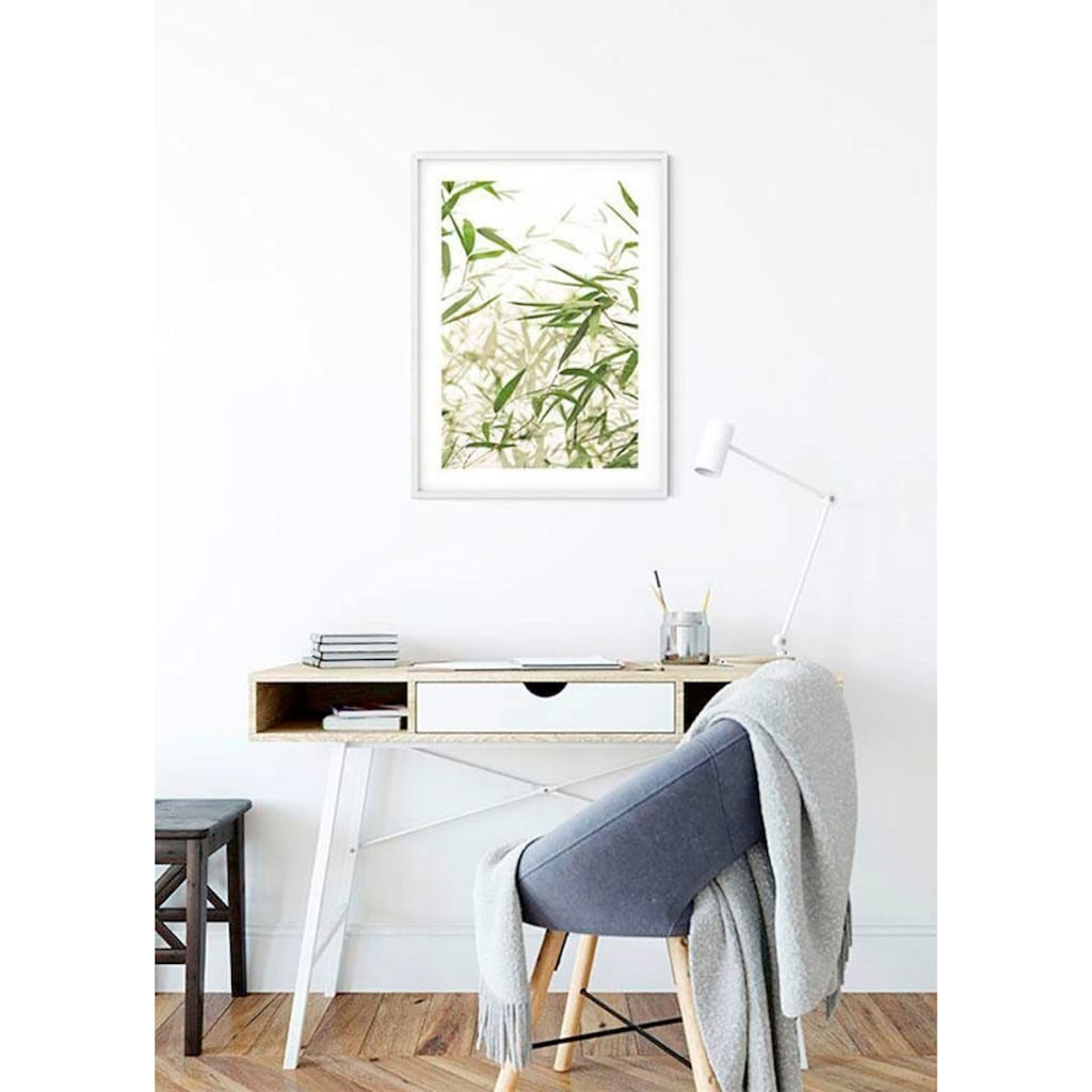 Komar Poster »Bamboo Leaves«, Pflanzen-Blätter, (1 St.)