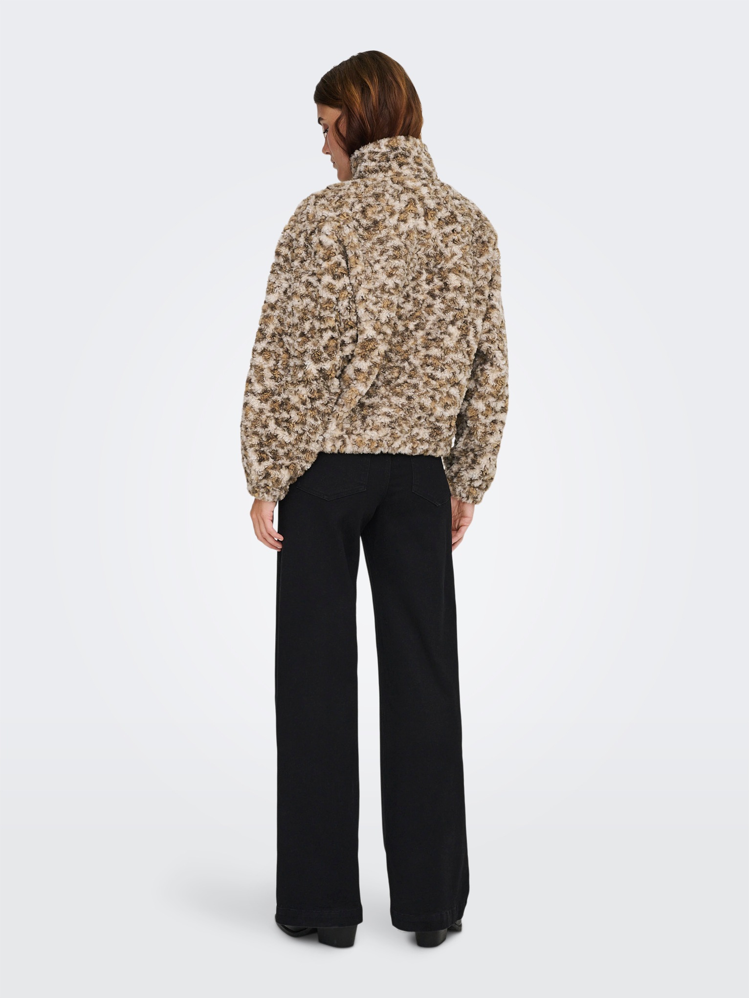 ONLY Sweatjacke »ONLXENA L/S TEDDY BOX SWT«