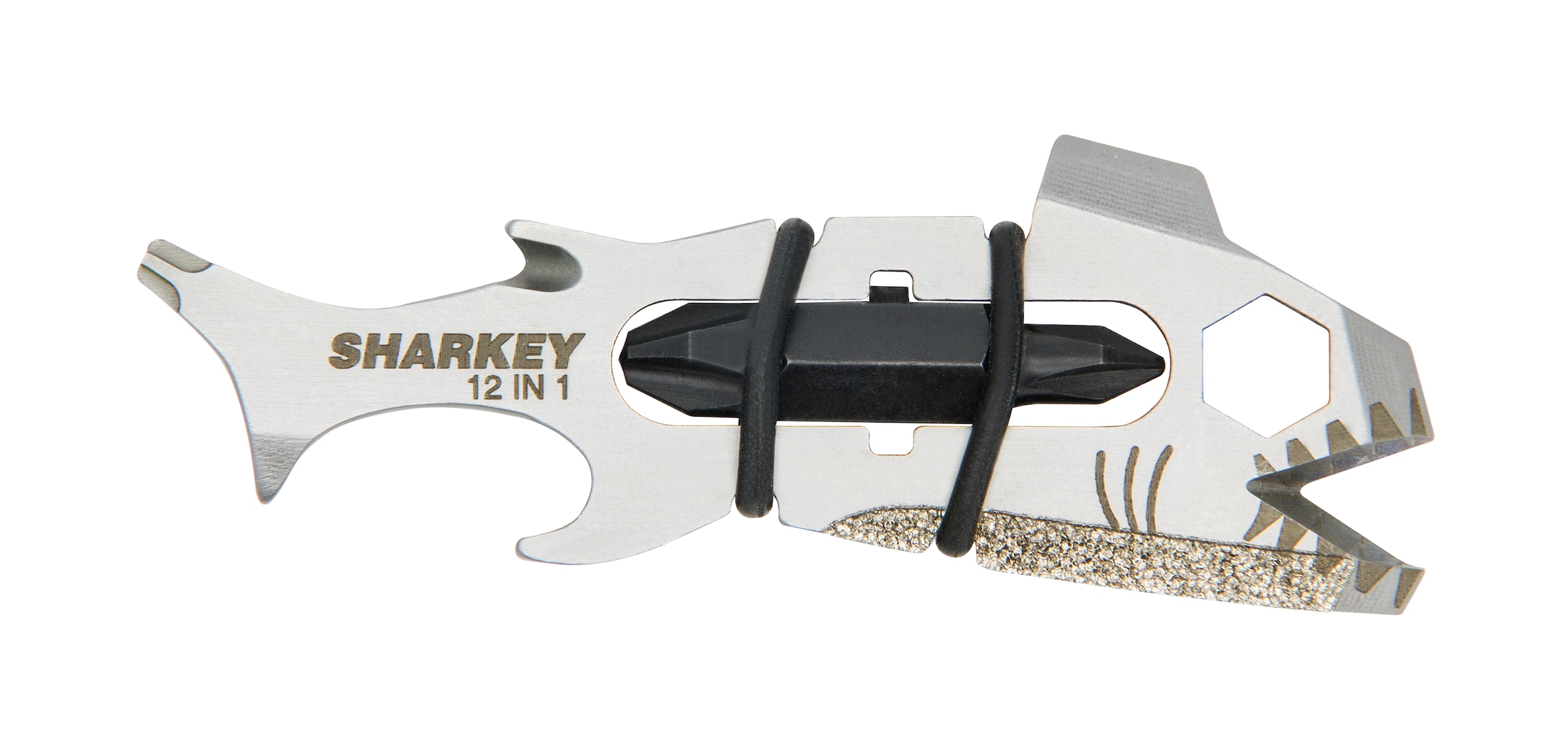 TRUE Multitool »SHARKEY«, (6 St.), 12 Funktionen, Bit-Aufnahme