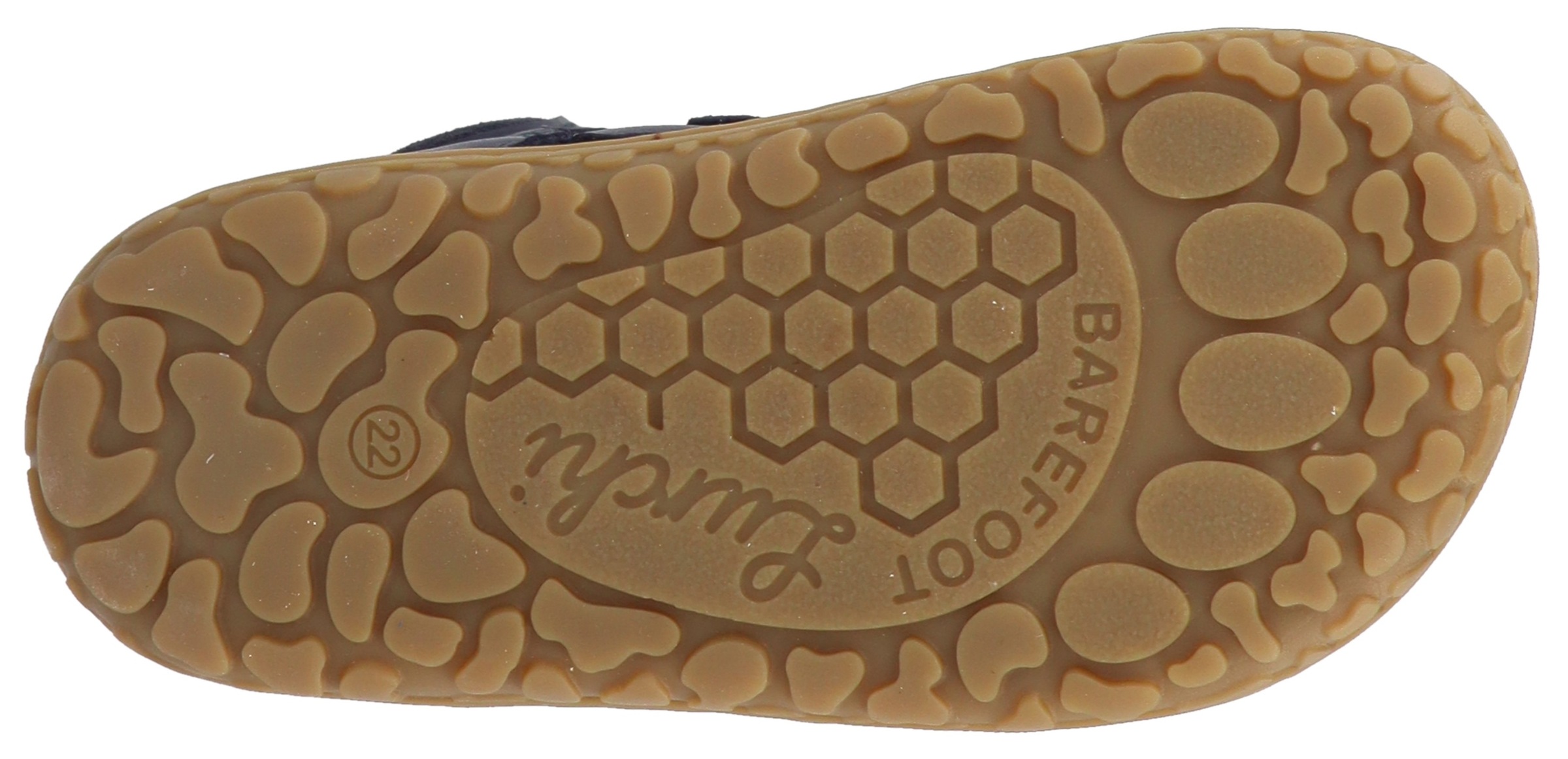 Lurchi Barfußschuh »Nino Barefoot 1«, Klettschuh mit weichem Schaftrand, Größenschablone zum Download