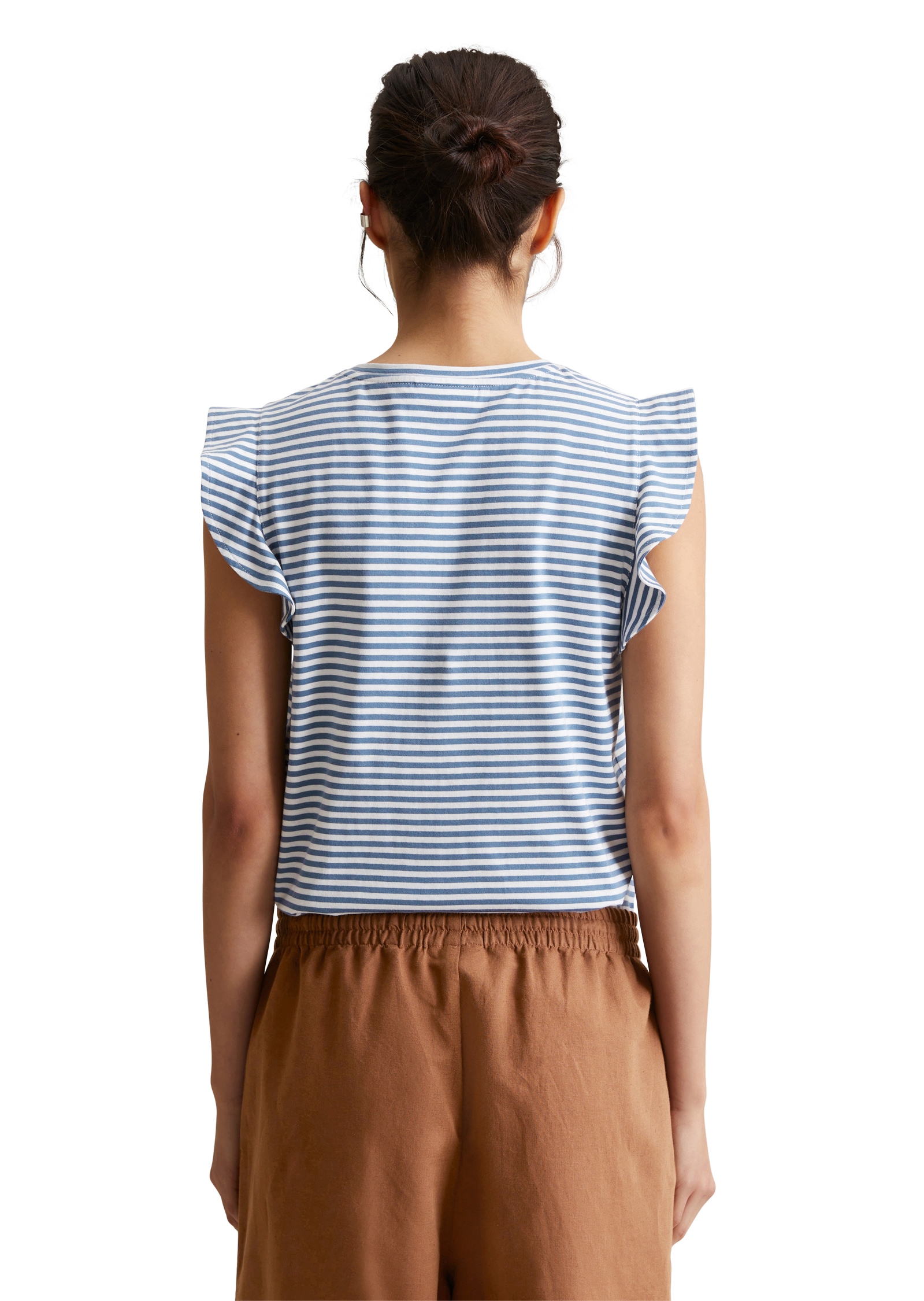 Marc O'Polo DENIM T-Shirt, mit zeitlosem Ringelmuster