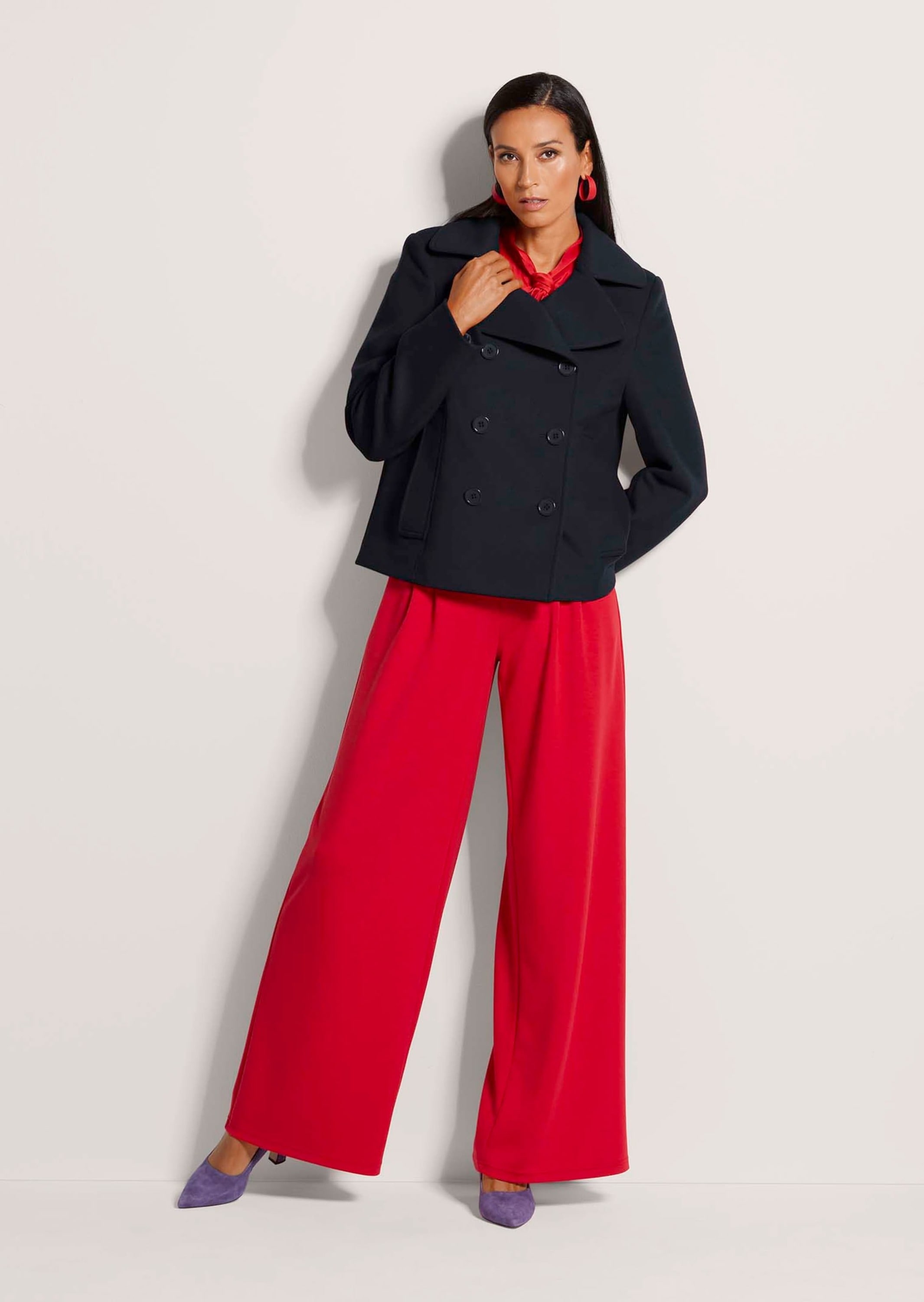 MADELEINE Kurzjacke »Caban Elegante Caban-Jacke mit Taschen« Cabanjacke