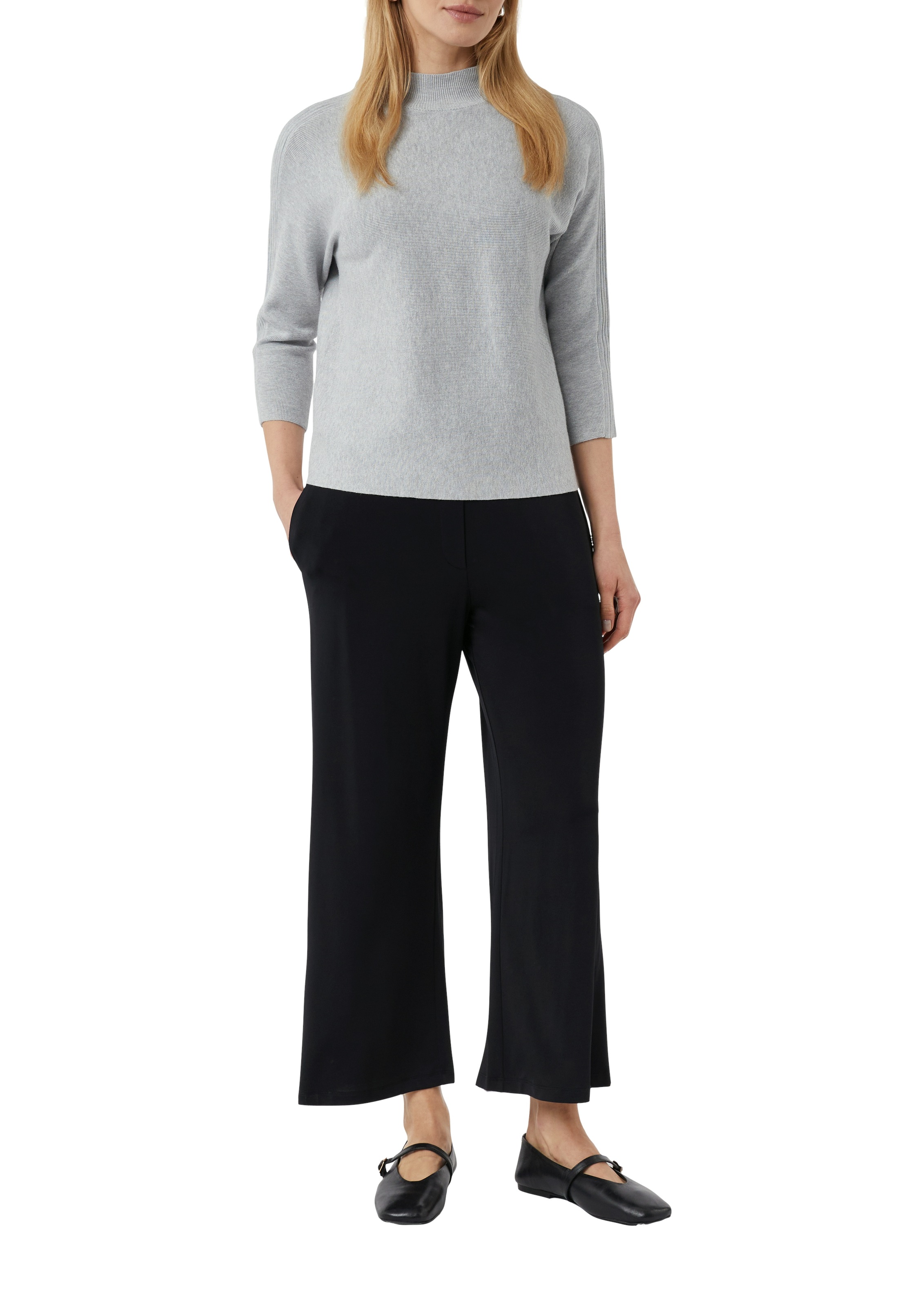 Comma Strickpullover, mit Fledermausärmeln