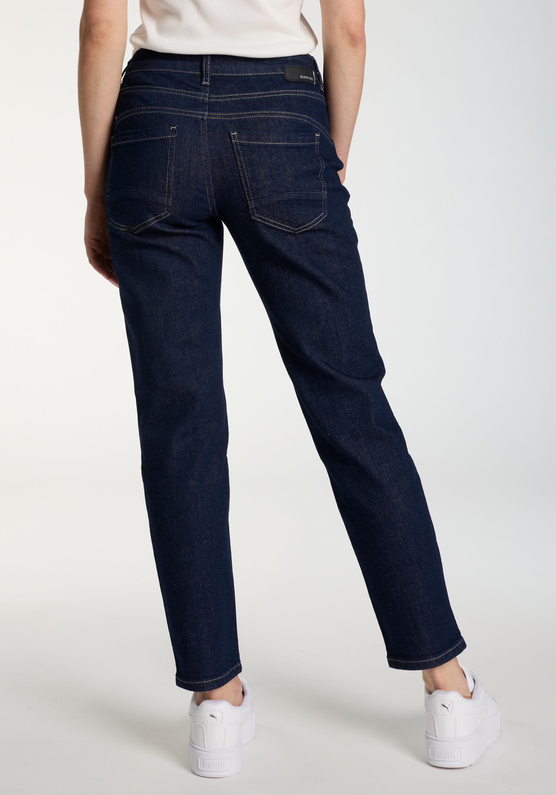 GANG 5-Pocket-Jeans »94JOLINE BOYFRIEND«, in cropped Länge