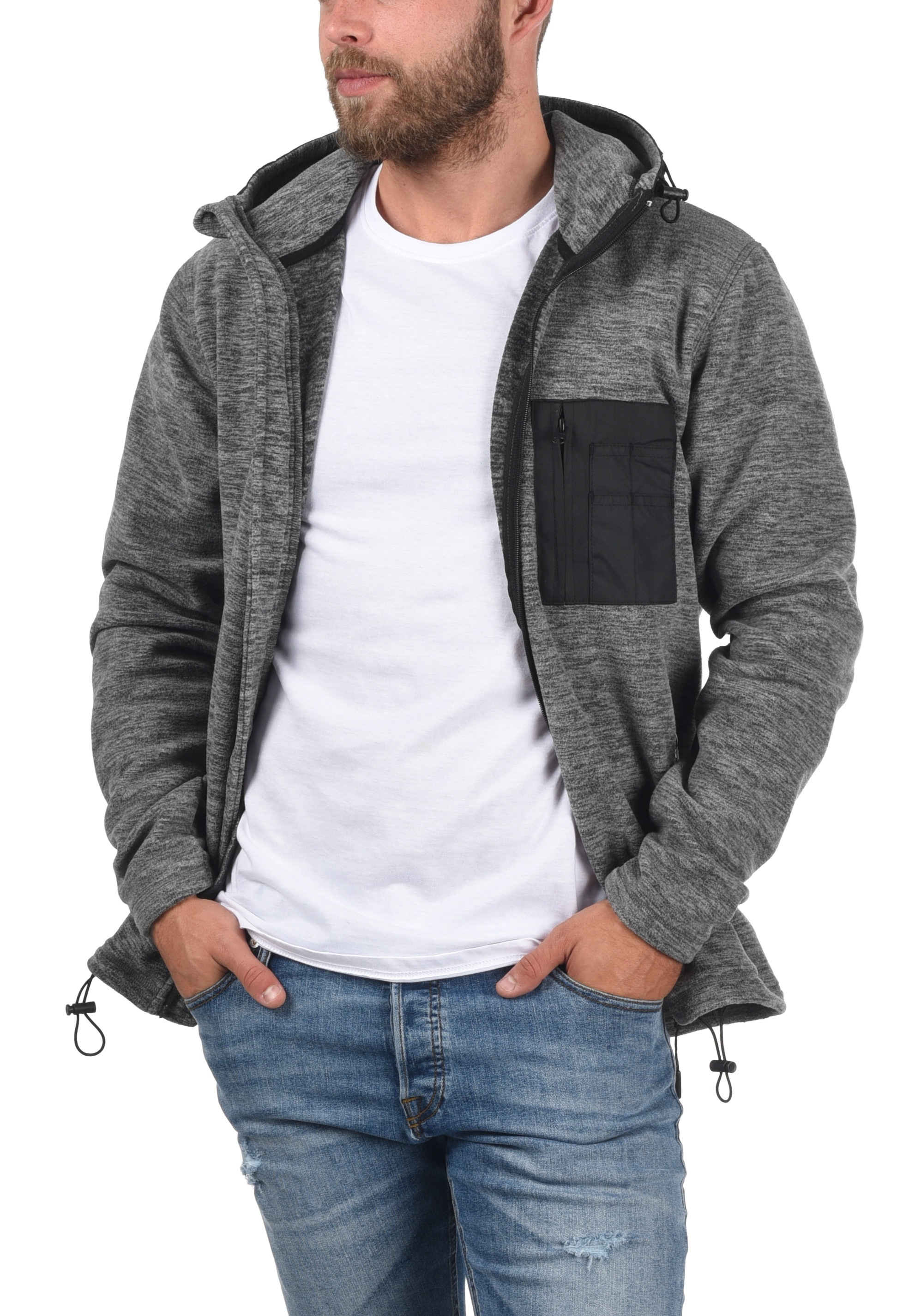 Indicode Fleecejacke »Fleecejacke IDWilmot«, mit Kapuze