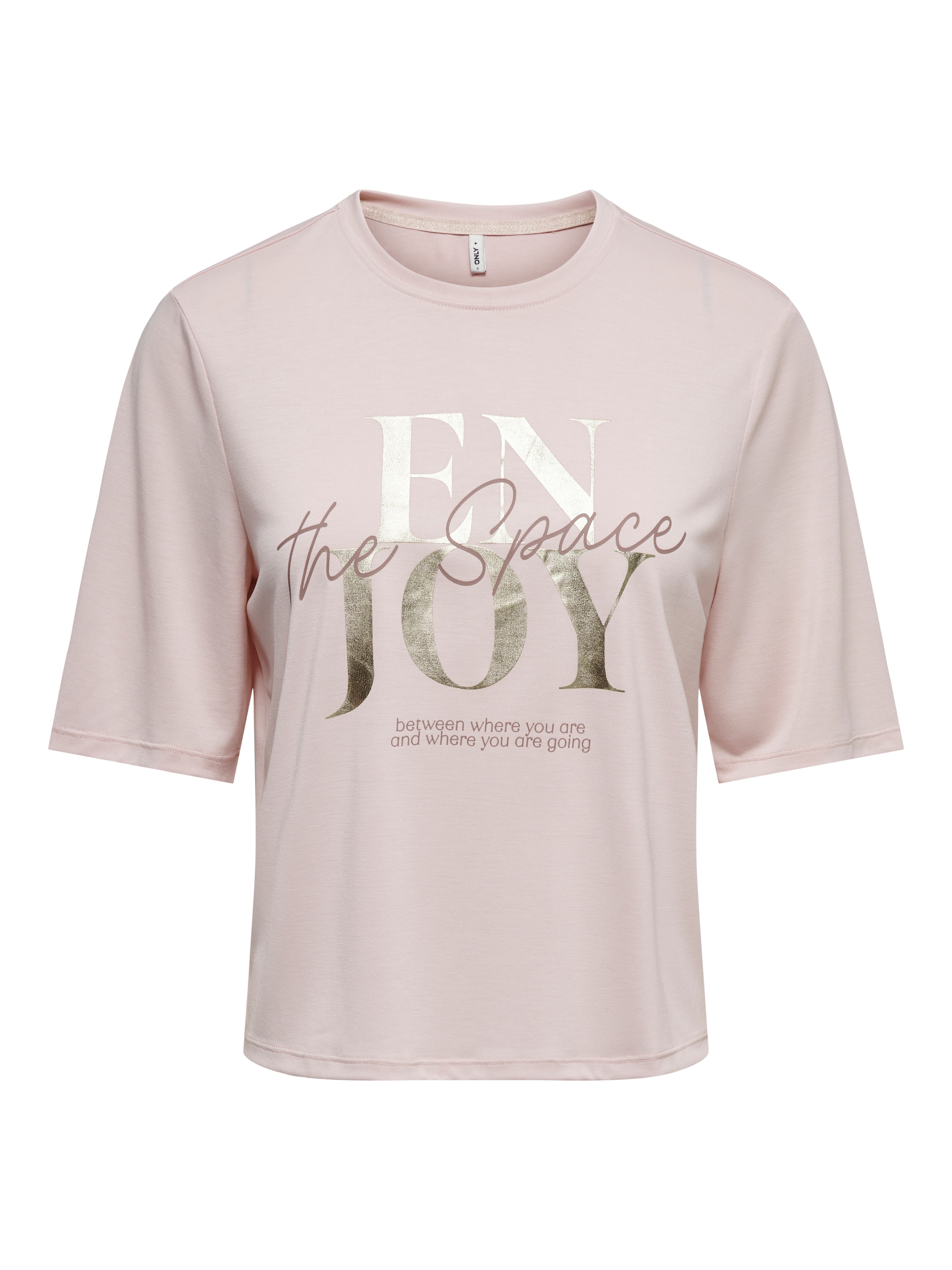ONLY Kurzarmshirt »ONLFREE MAYA S/S PRINT TOP BOX JRS« Materialmix, regular fit, Rundhals