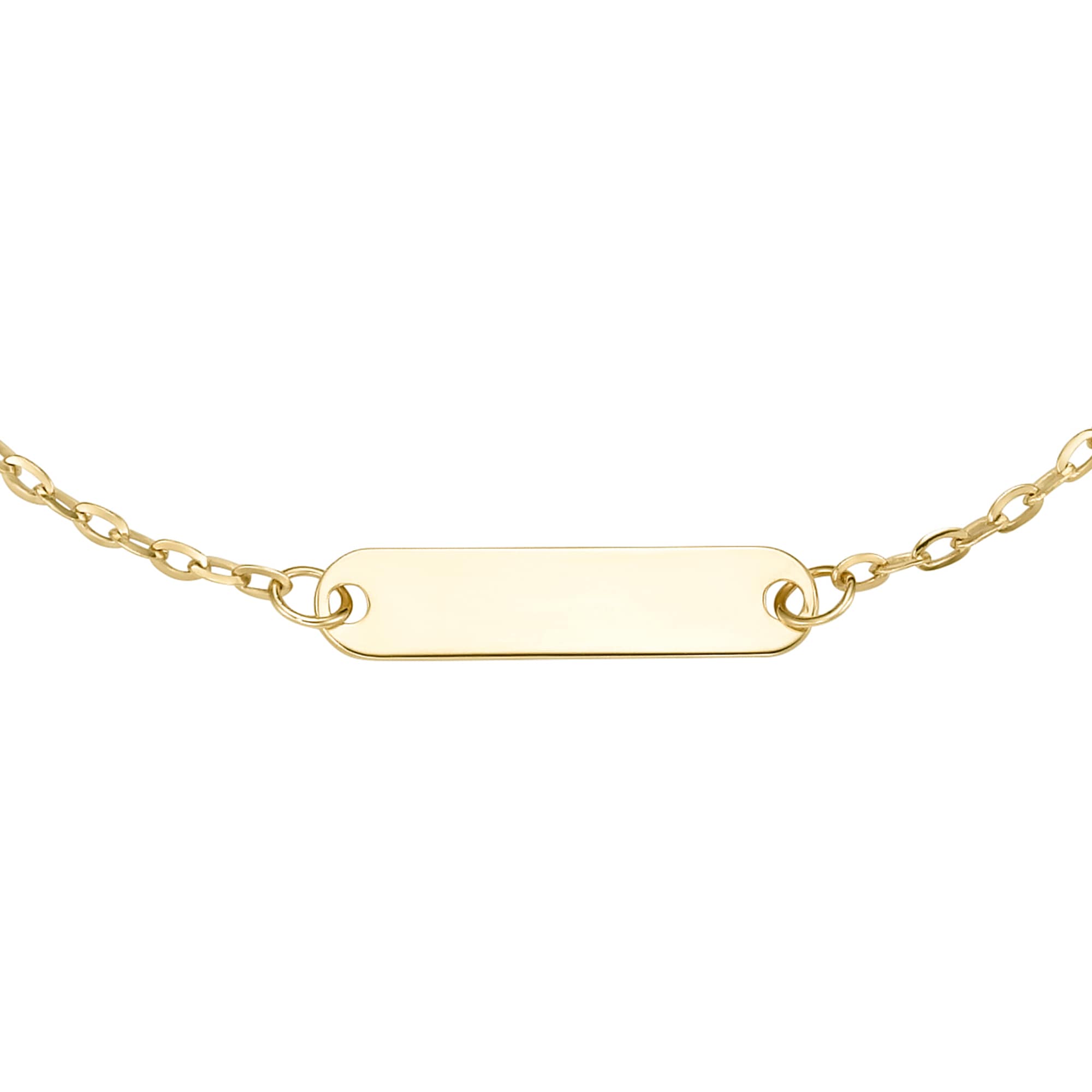 Luigi Merano Armband »Armband mit Identy Gravur-Plättchen für Kinder, Gold 375«