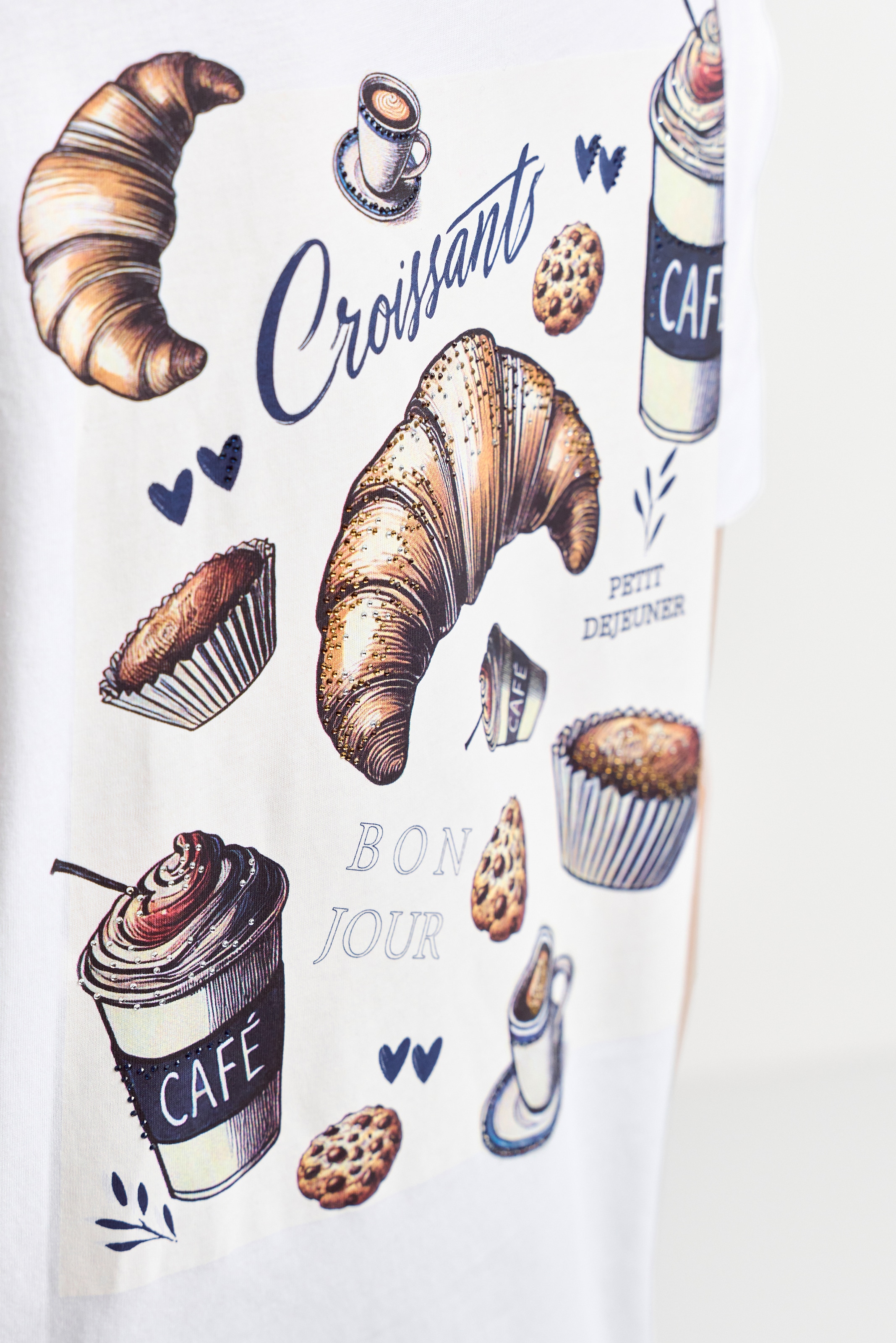 RICHROYAL T-Shirt cooler Rückendruck, reine Baumwolle