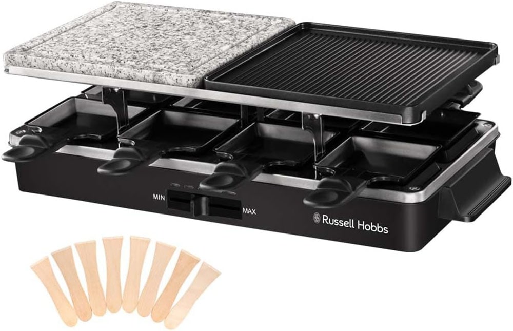 RUSSELL HOBBS Raclette »26280-56«, 8 St. Raclettepfännchen, 1400 W, Grill für 8 Personen, Multi-Grill