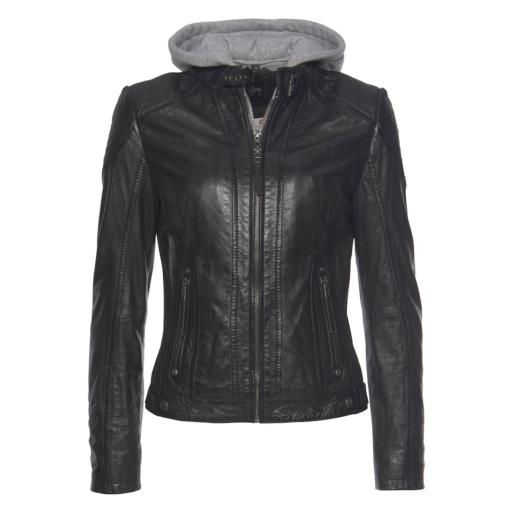 Gipsy Lederjacke »Junja«, mit Kapuze