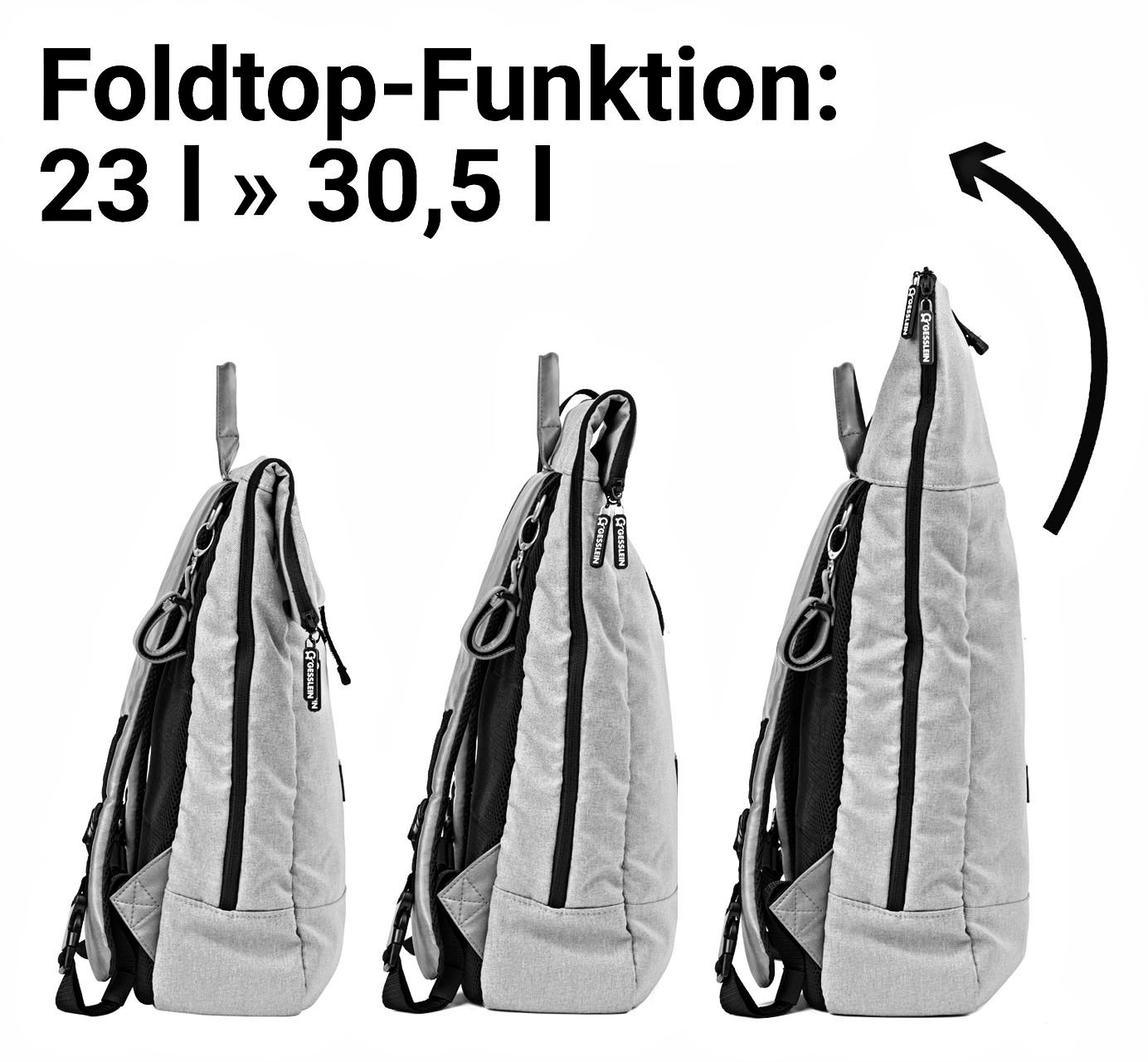 Gesslein Wickelrucksack »N°6, farn«, Made in Germany