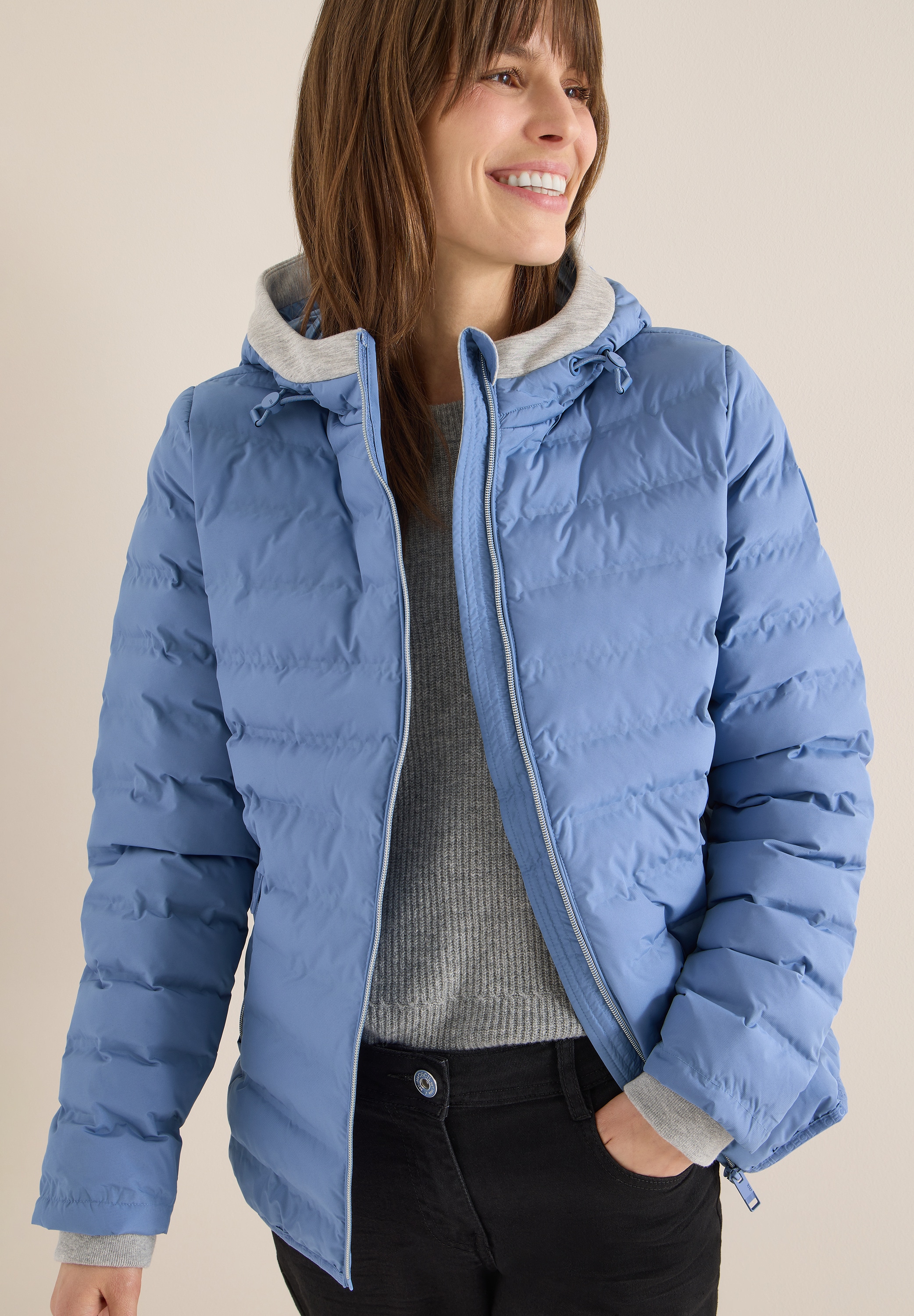 Cecil Steppjacke ohne Kapuze in Welded-Optik