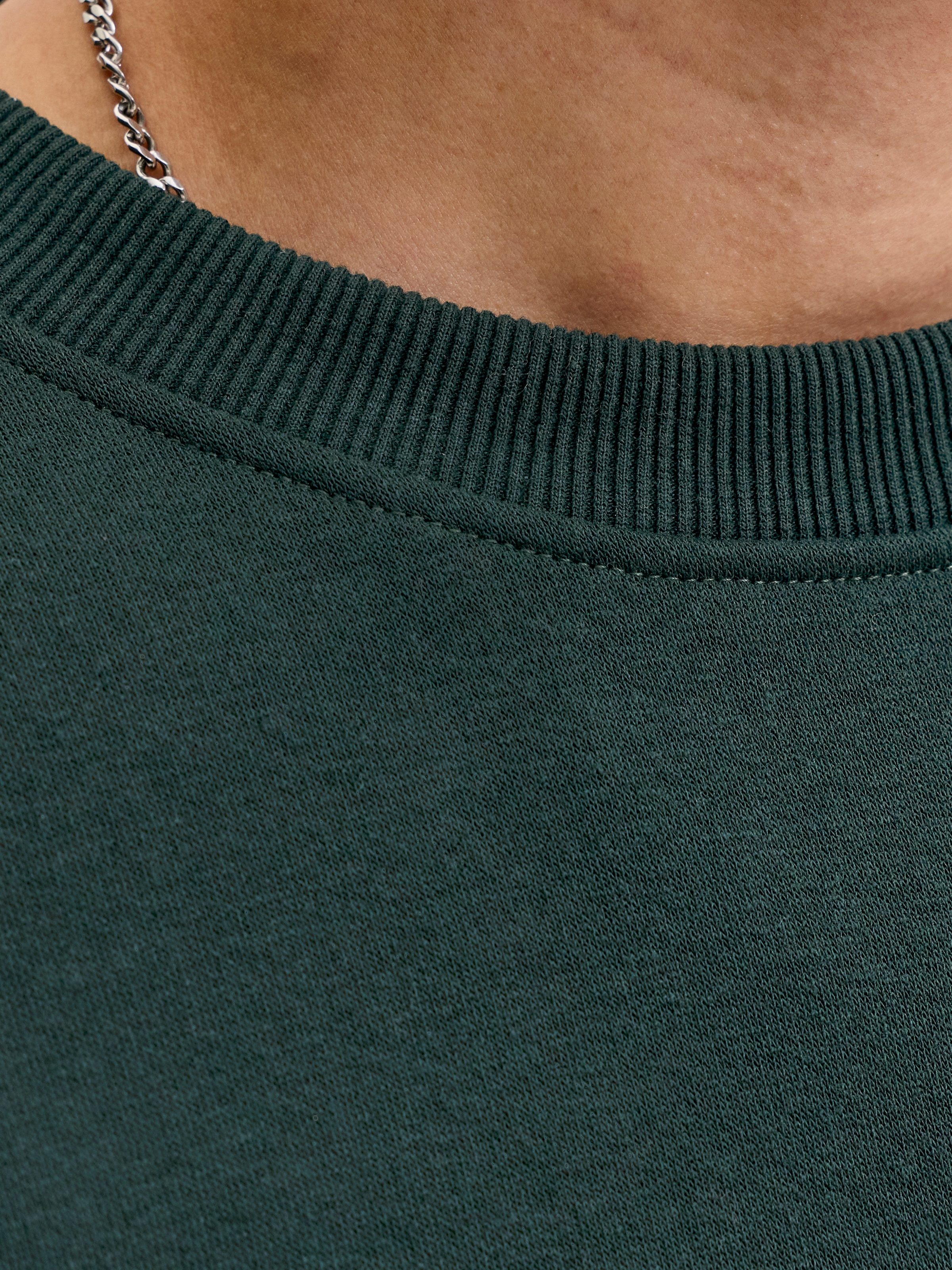 Jack & Jones Sweatshirt »JJAERO SWEAT CREW NECK«, Materialmix, regular fit
