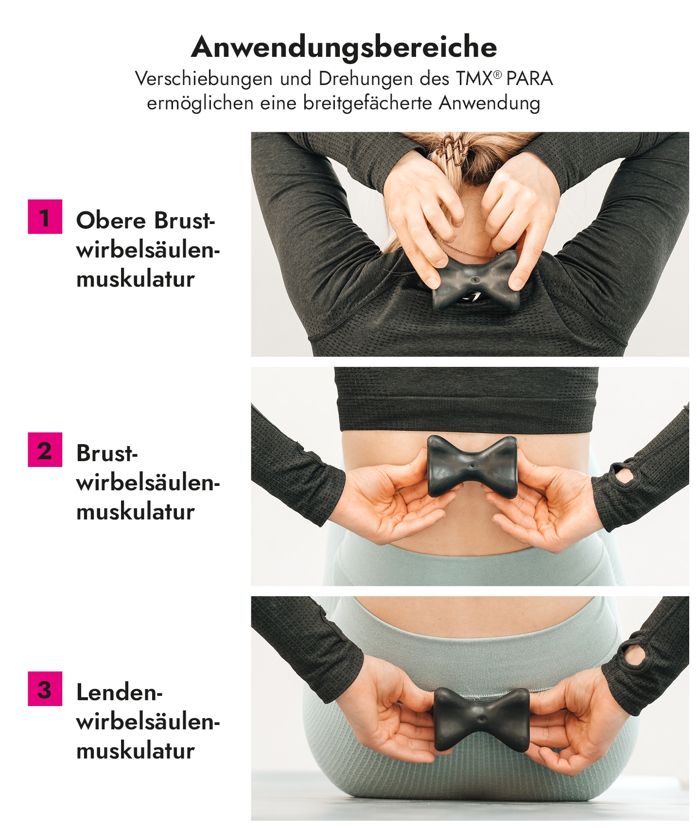 TMX Massagegerät »PARA Rückentrigger« Triggert zeitgleich links und rechts der Wirbelsäule