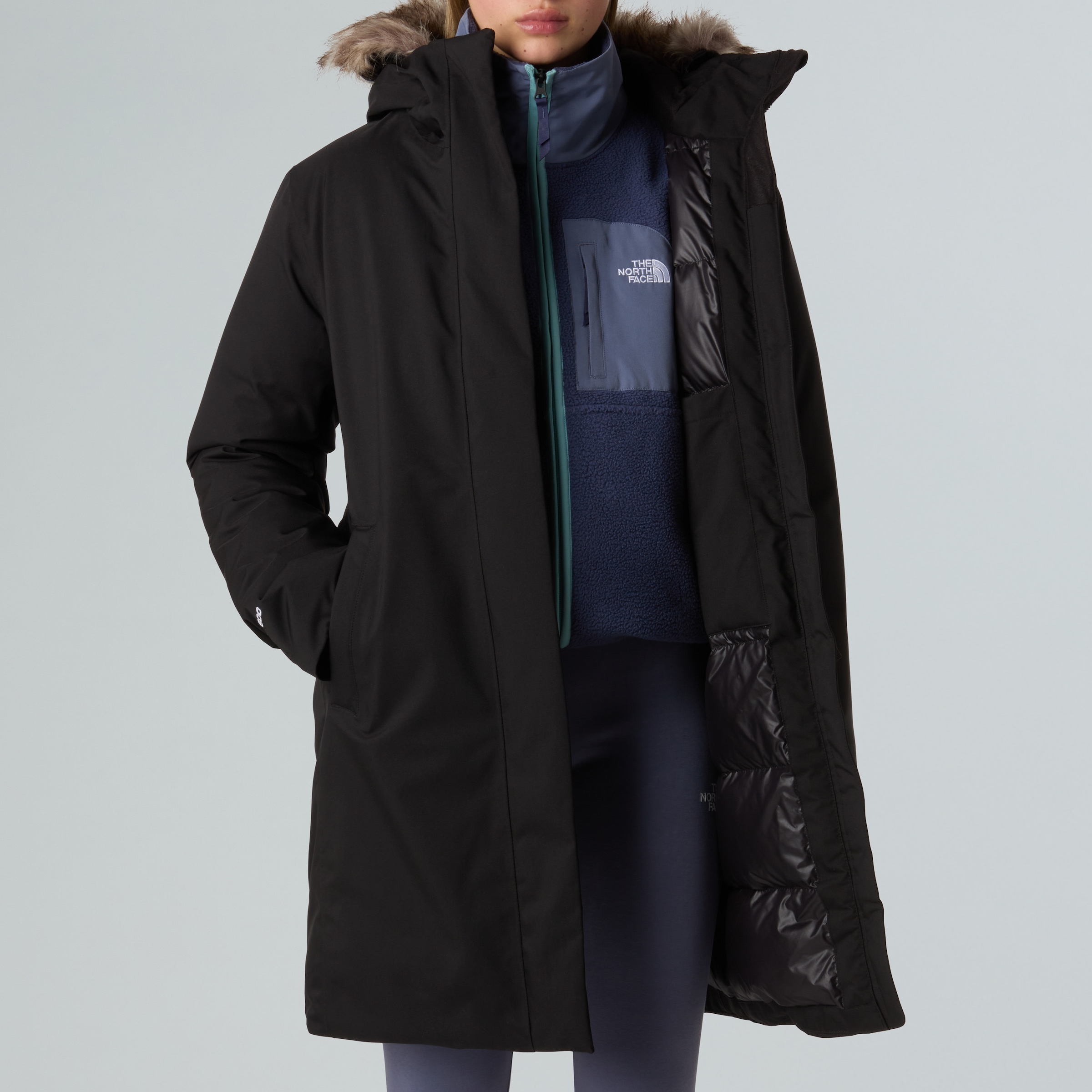 The North Face Daunenmantel »W ARCTIC PARKA«, 1 Stk. Sehr warm, winddicht, wasserdicht
