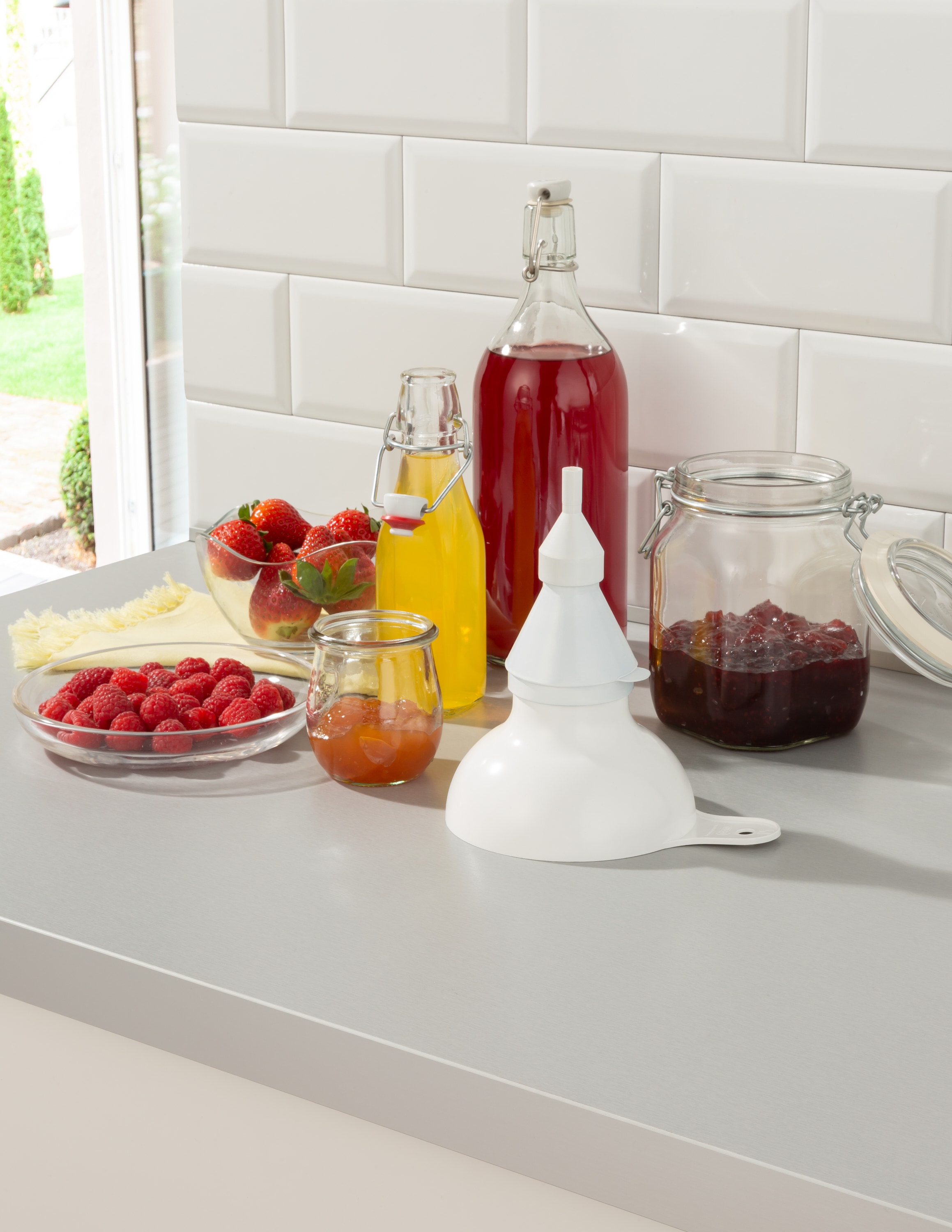 Ruco Trichter »6- teiliges Set in 3 Größen« Trichter, Pulvertrichter, Trichter-Set, Made in Germany