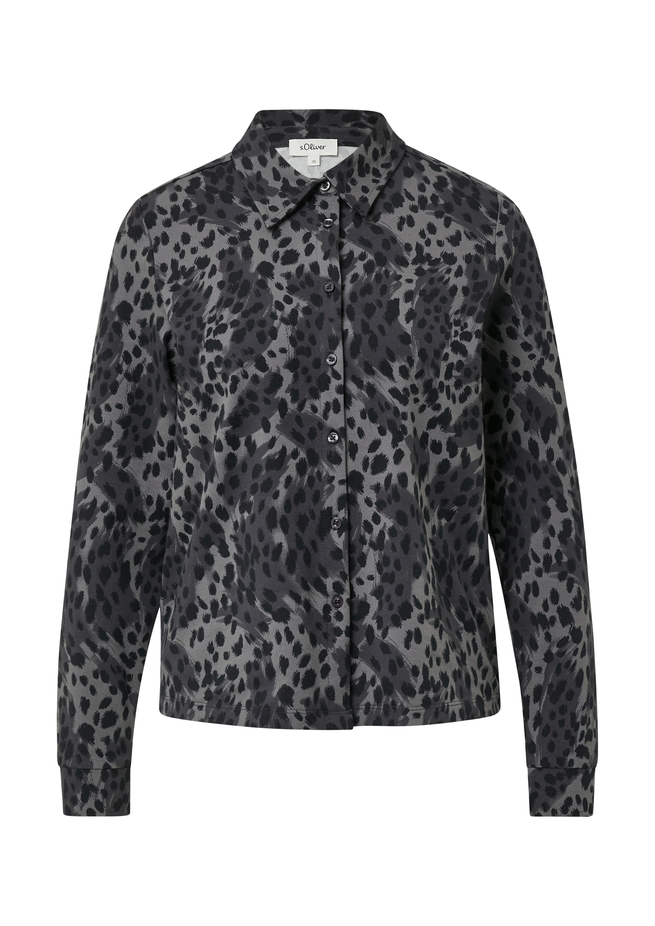 s.Oliver Hemdbluse mit All-Over Print