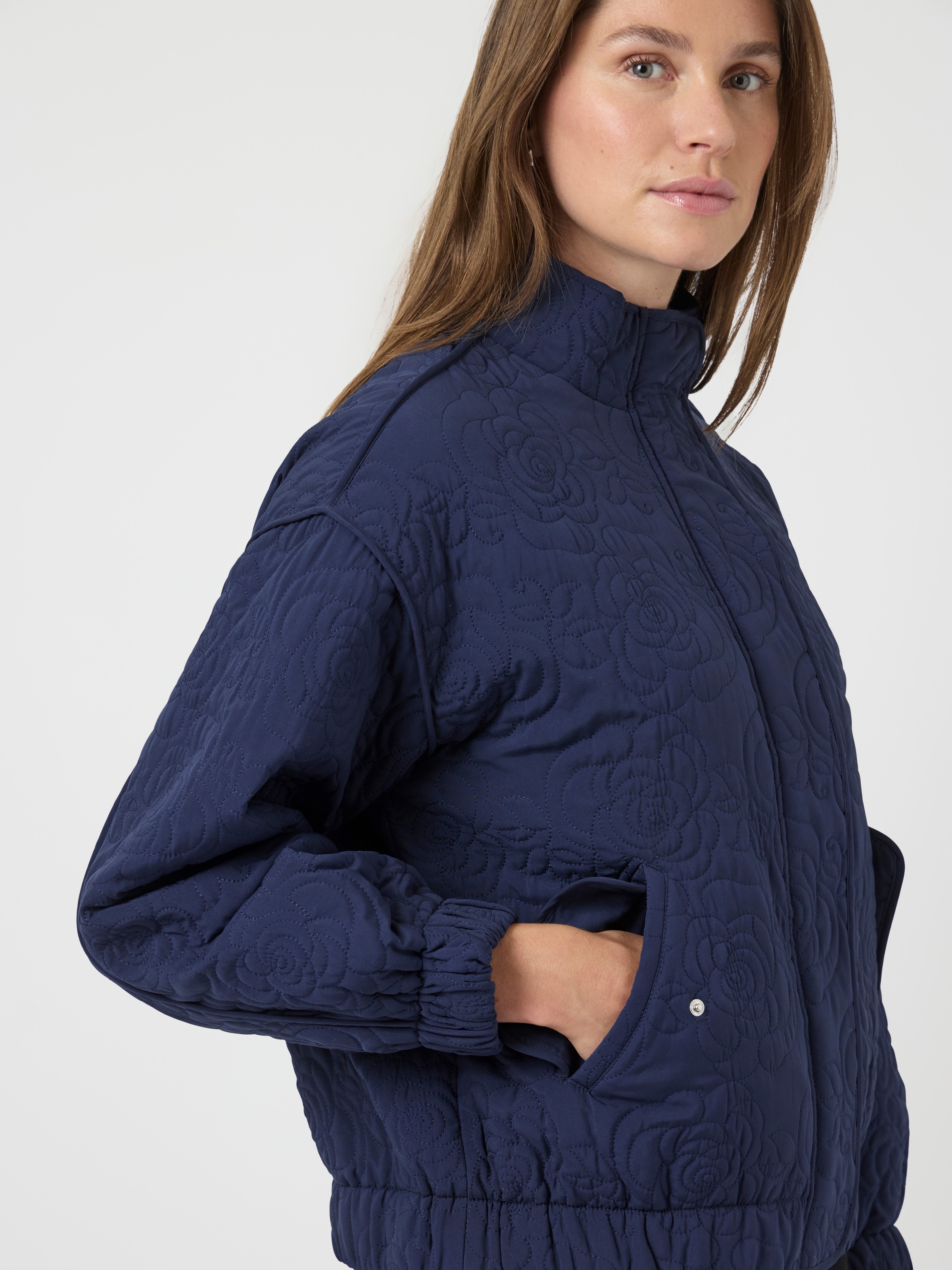 Y.A.S Blouson »YASFIPURA LS QUILTED JACKET S. NOOS«, ohne Kapuze