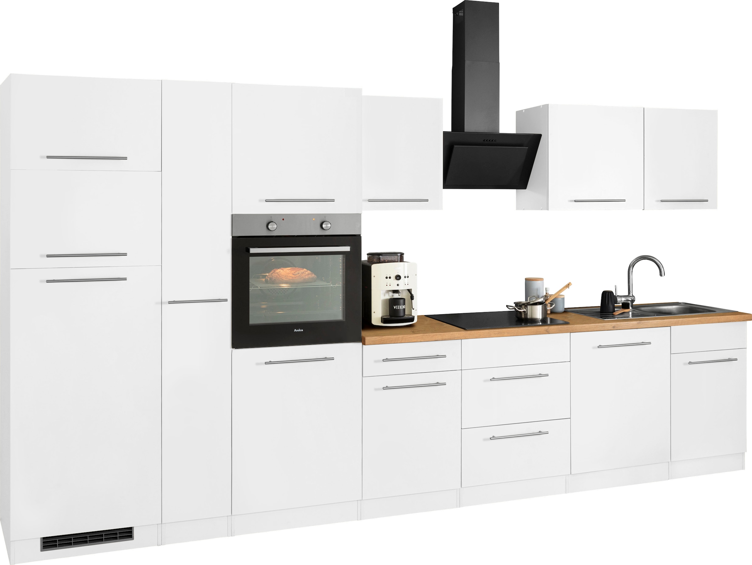 wiho Küchen Küchenzeile »Unna«, mit 370 Breite online OTTO E-Geräten, bei cm