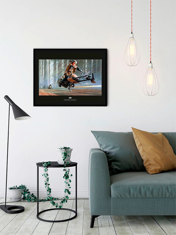 Komar Bild »Star Wars Classic RMQ Endor Speeder«, Star Wars, (1 St.), Wandbild zur Dekoration im Kinderzimmer - ohne Rahmen